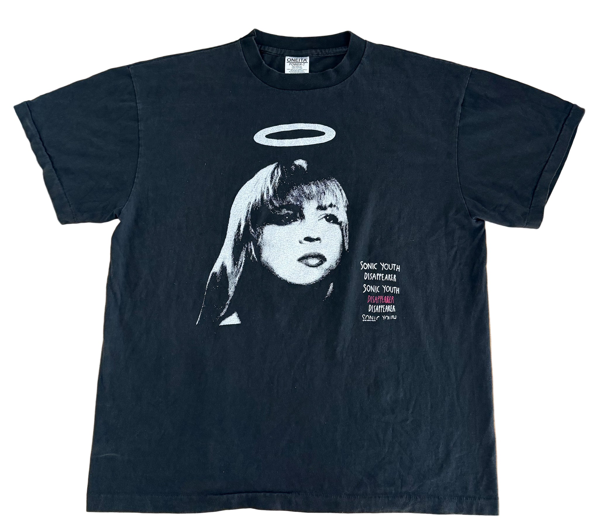 Vintage 90s Sonic Youth “Disappearer” Graphic Single Stitch Band T