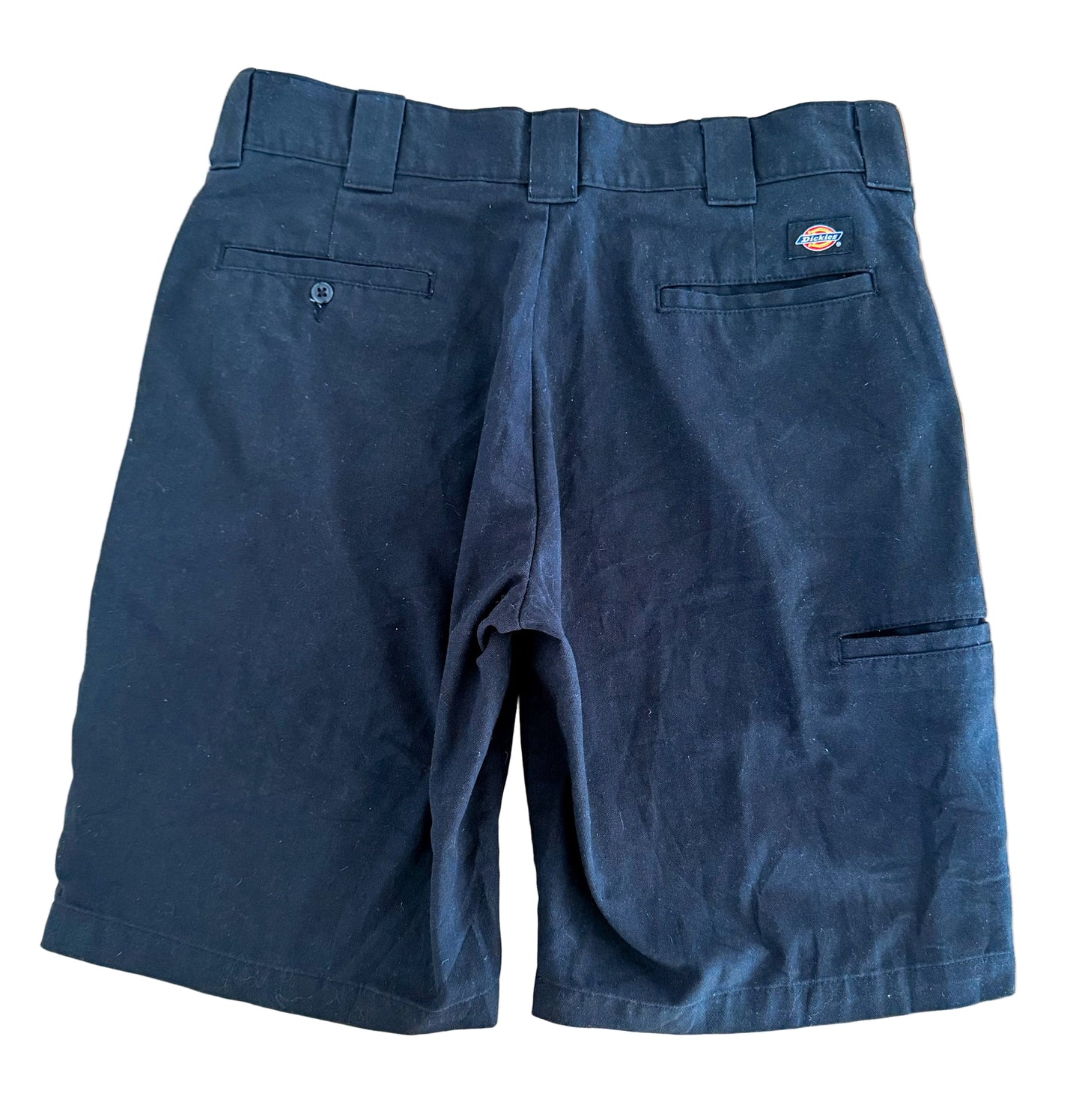 Dickies FLEX Black Work Shorts – Relaxed Fit Durable Utility Jort Shorts, Size-34"w Large