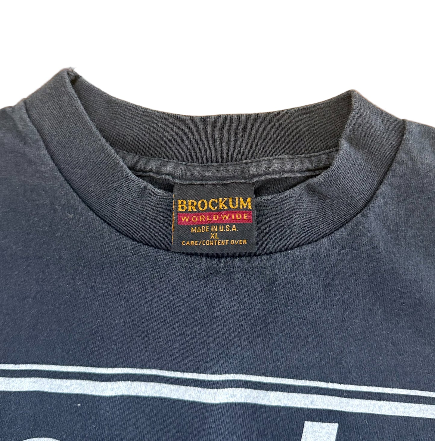 Vintage 1997 Oasis Be Here Now Tour T-Shirt | Made in USA Brockum Tag | Britpop Rock Band Tee, Size-XL Rare