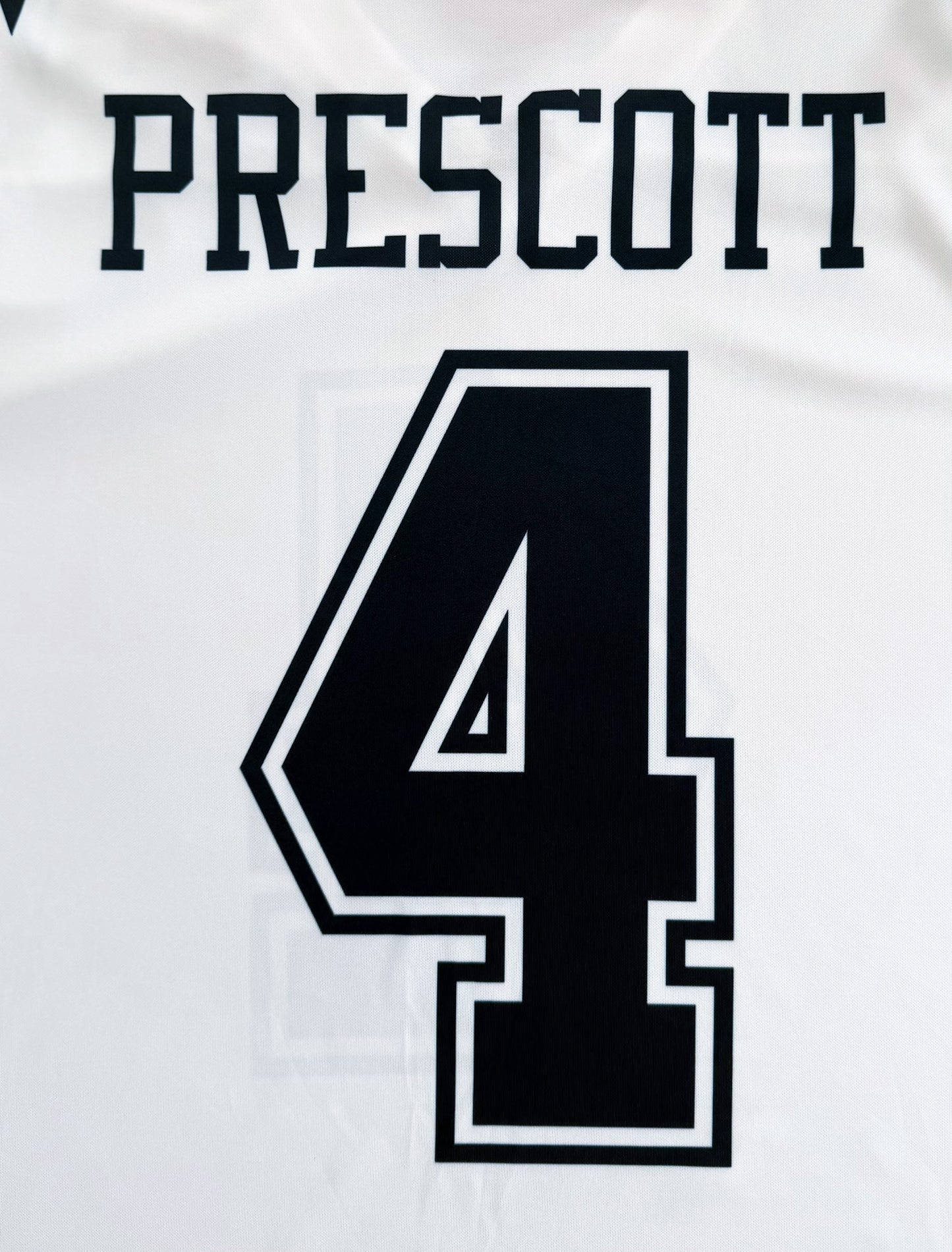 Dallas Cowboys Dak Prescott #4 Nike Game Jersey – White & Navy NFL Football Fan Shirt, Size-Large
