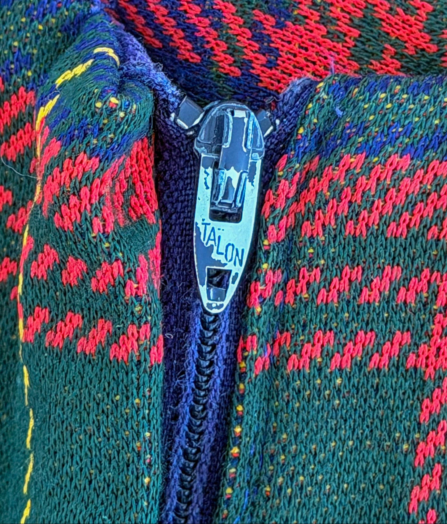 Vintage 70s Glen of Michigan Tartan Plaid Talon Zip Flare Pants, W25