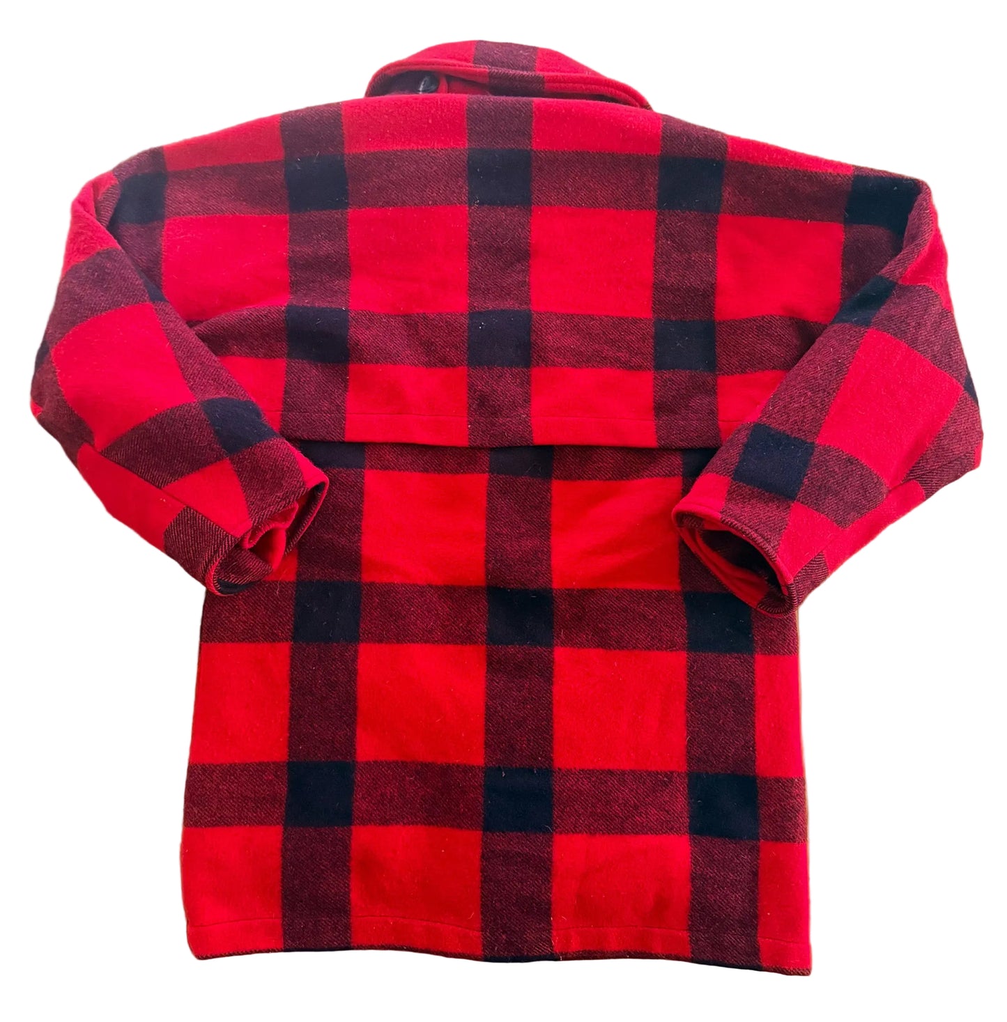 Eddie Bauer Buffalo Plaid Goose Down Wool Jacket, Medium