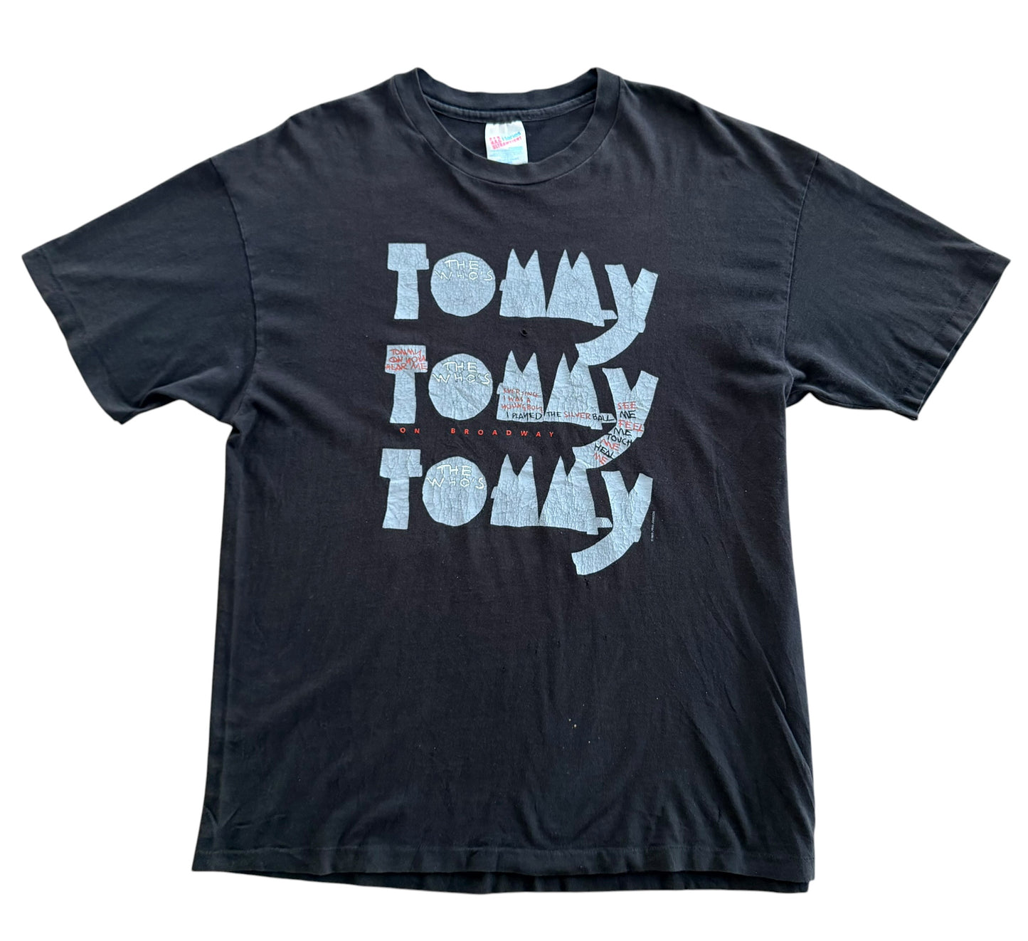 1993 Tommy Broadway Single Stitch T-Shirt, XL