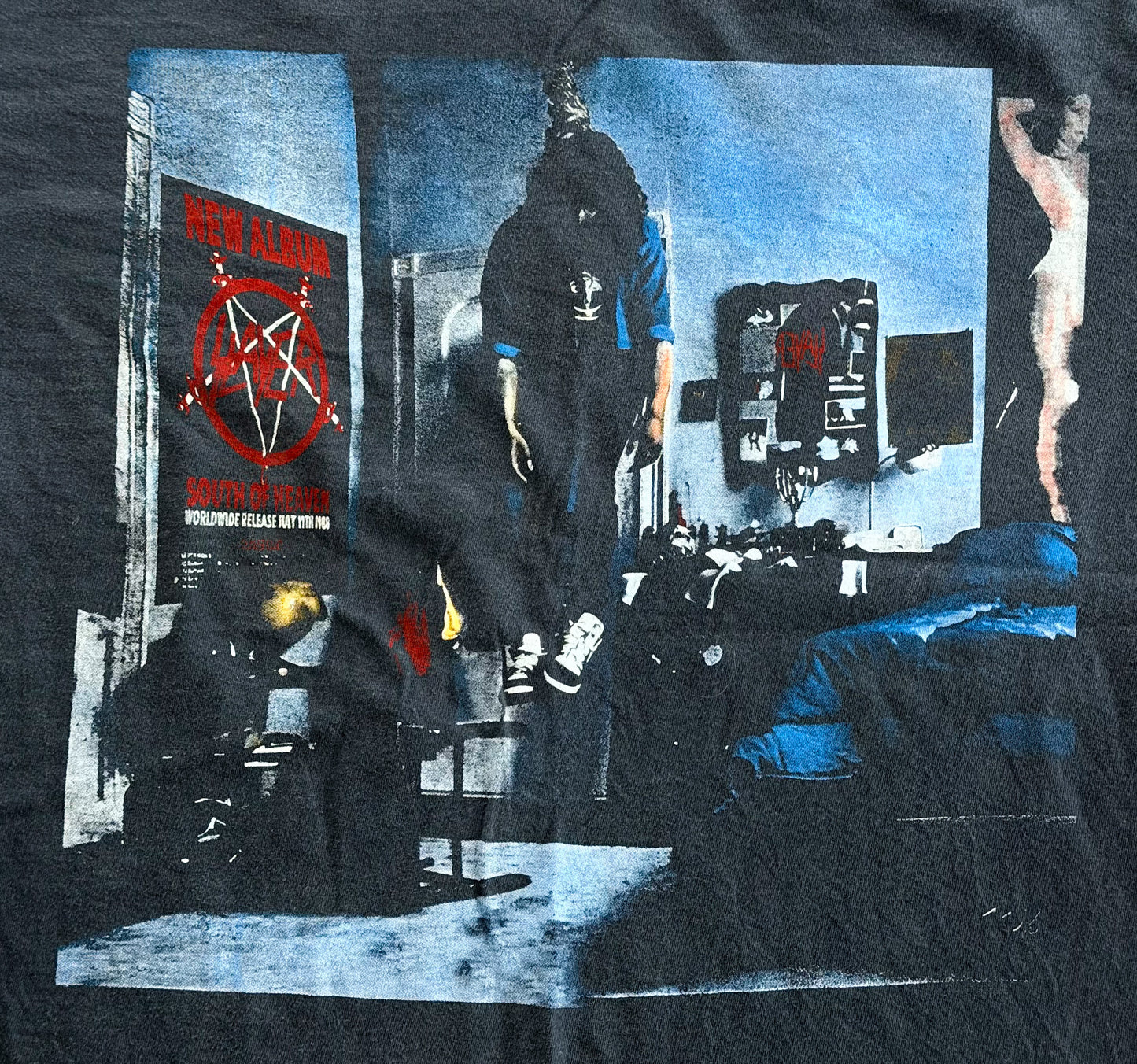 Slayer South of Heaven Band T-Shirt, XL