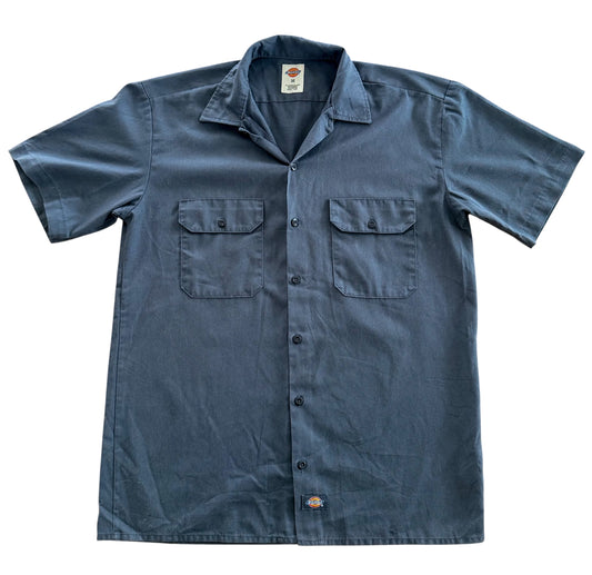 Dickies Slate Grey Short Sleeve Workwear Shirt, Medium