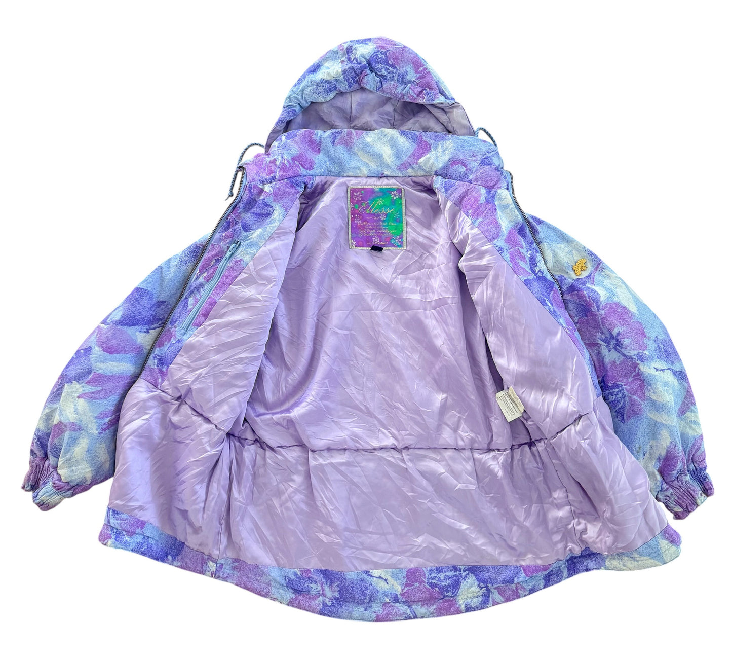 Vintage 90s Ellesse Italy Made By Goldwin Floral Ski Jacket, Medium