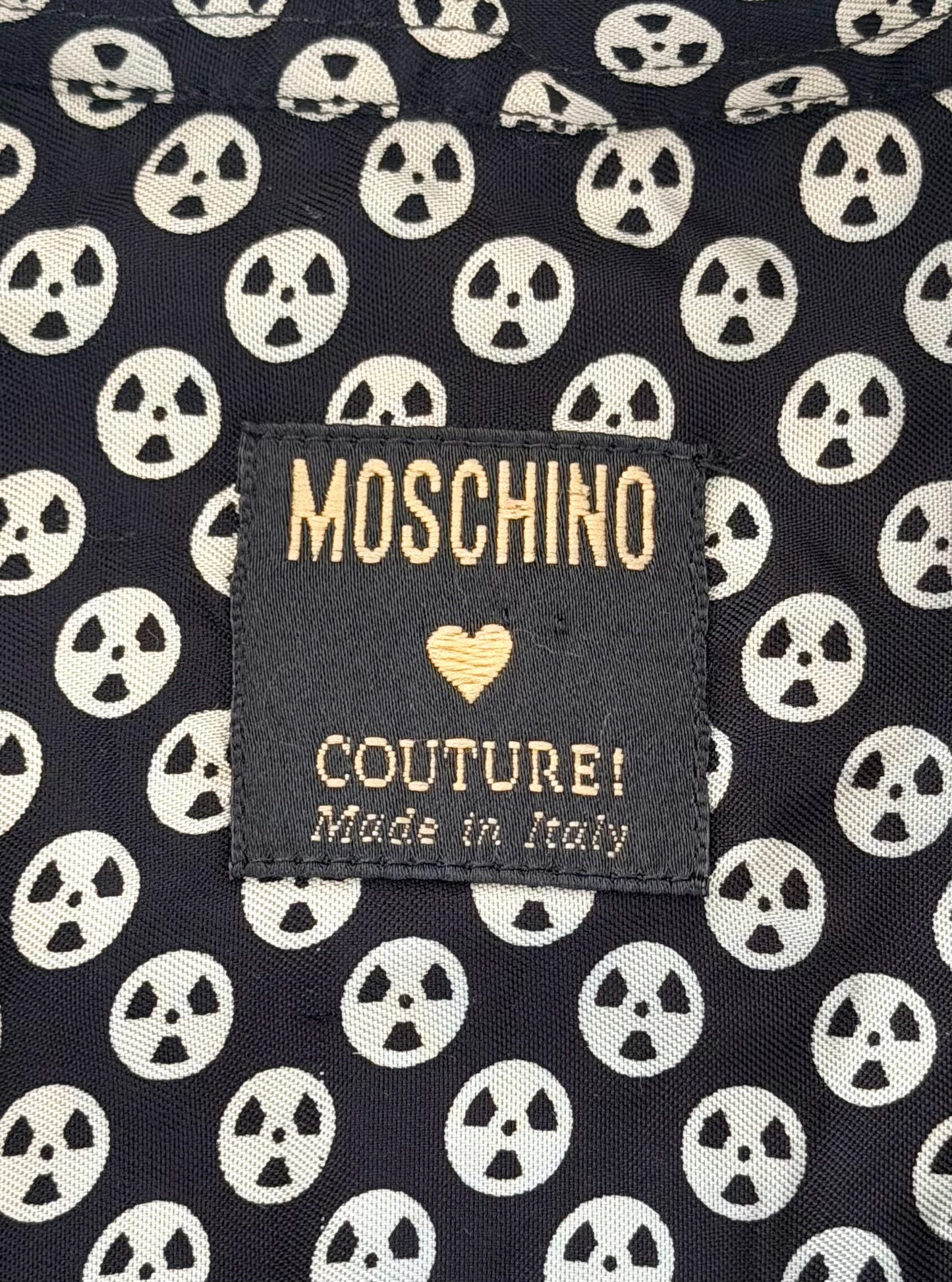 Vintage 90s Moschino Couture Floral Patchwork Blouse, Medium