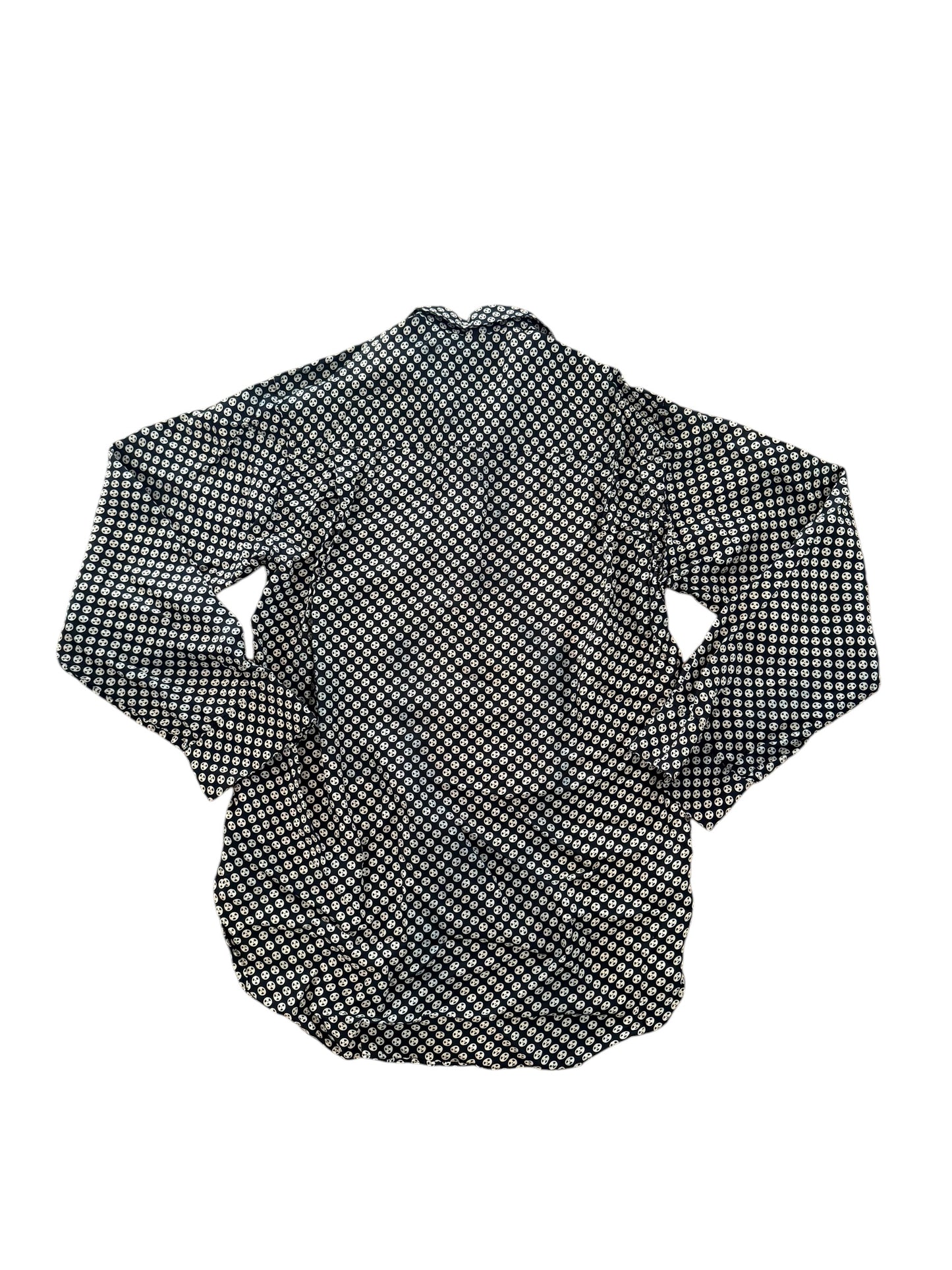 Vintage 90s Moschino Couture Floral Patchwork Blouse, Medium