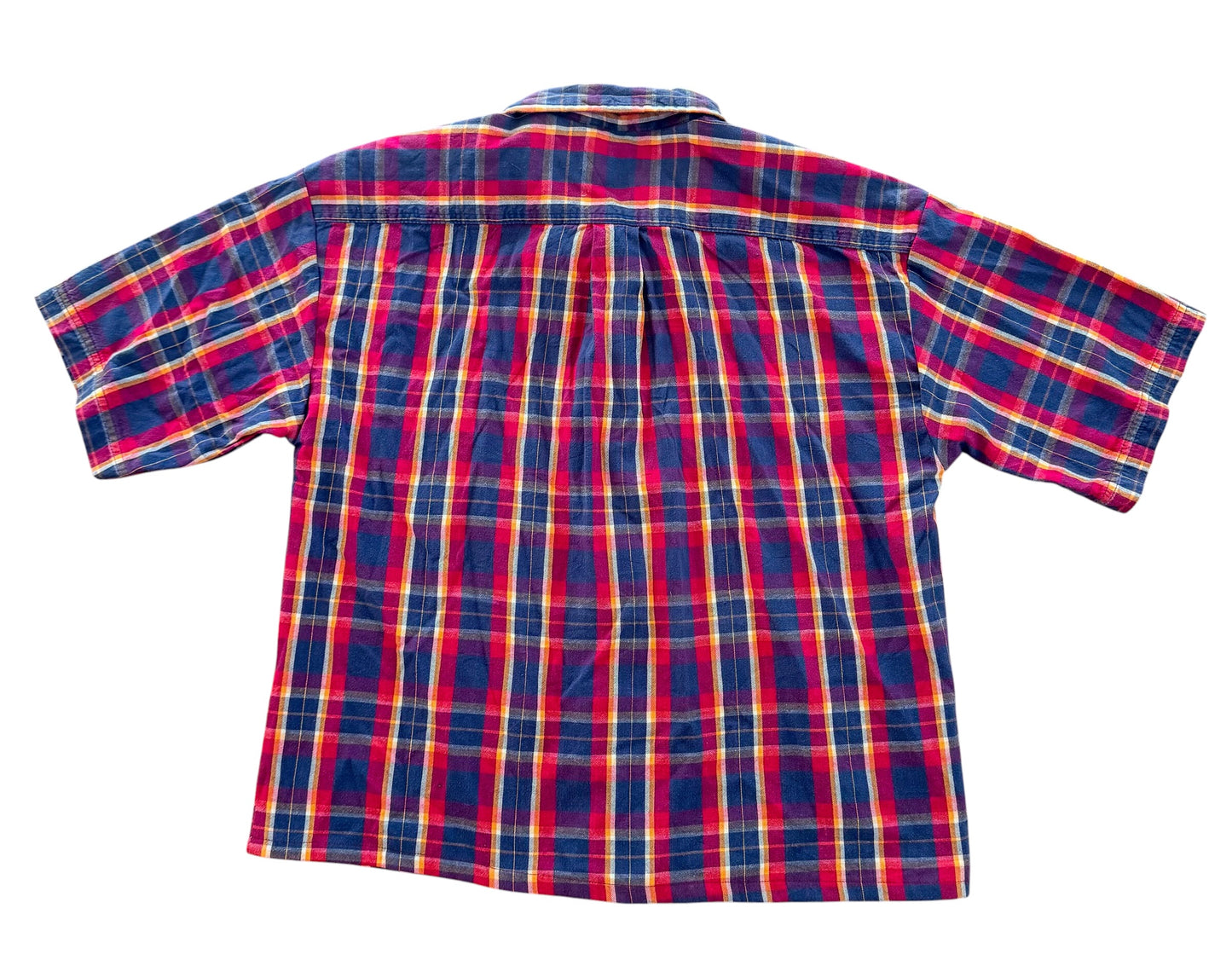 Carhartt Rework Red Plaid Box Fit Shirt, Large