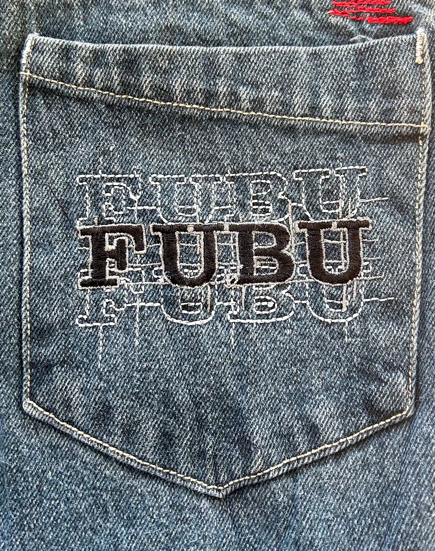 Fubu Kids Embroidered Jeans Pants - 6 Years