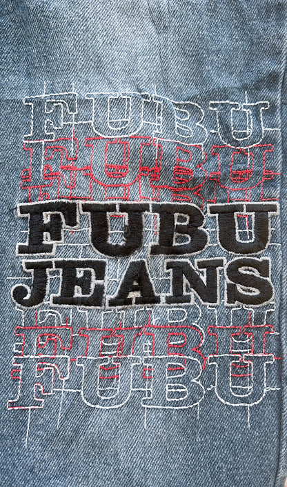 Fubu Kids Embroidered Jeans Pants - 6 Years