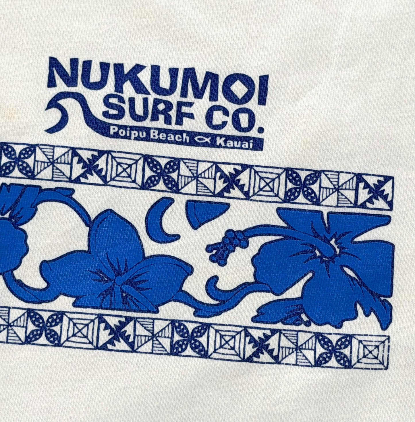 Nukumoi Surf Co. Kauai Hawaii T-Shirt, Large
