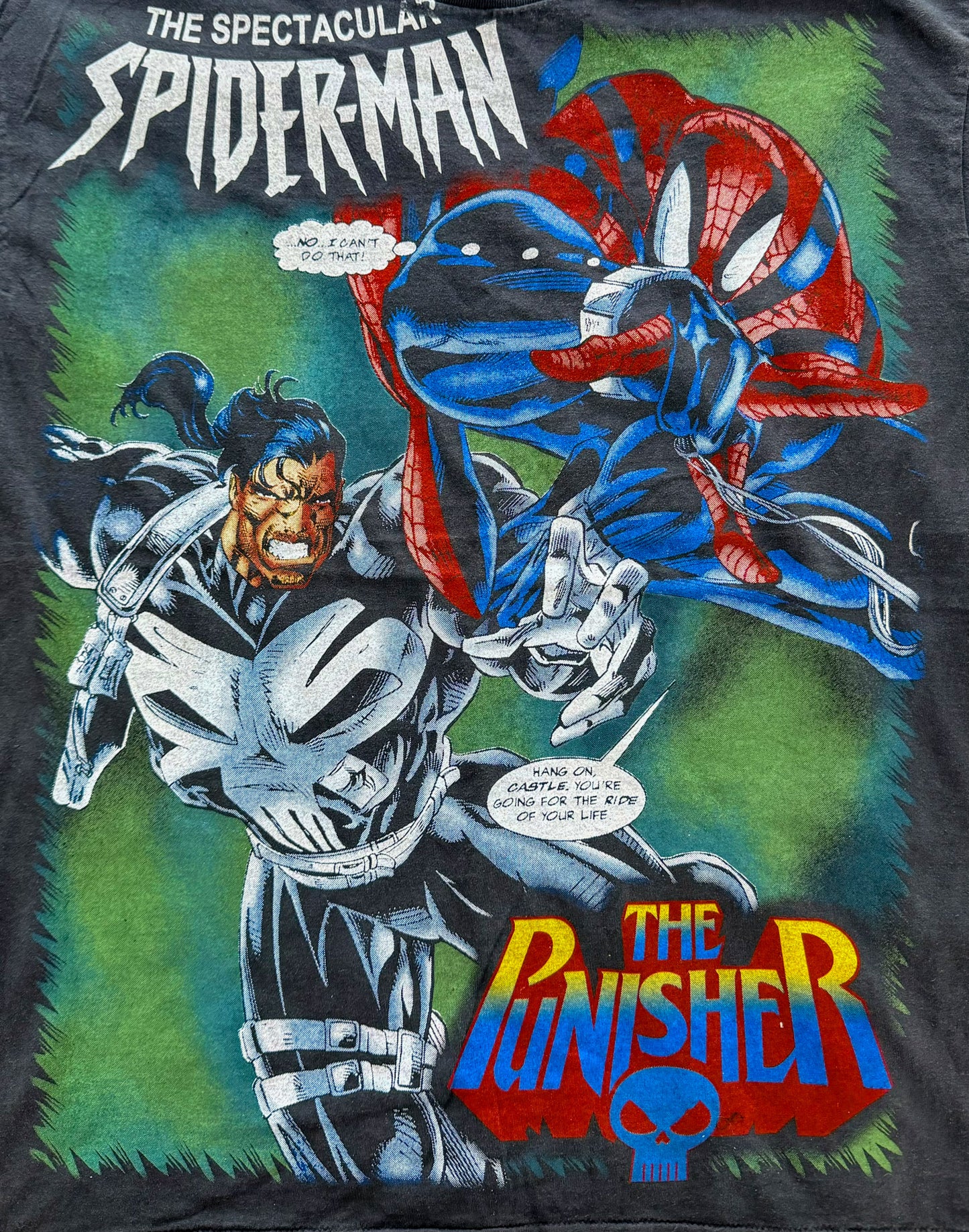 Vintage 90s Spiderman Marvel Comic Single Stitch Double Sided Print T-shirt, Size XL