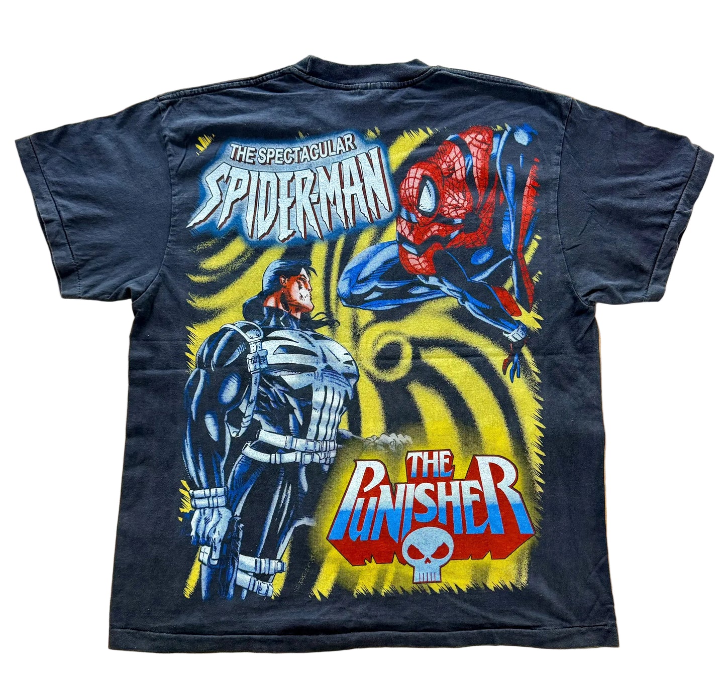 Vintage 90s Spiderman Marvel Comic Single Stitch Double Sided Print T-shirt, Size XL