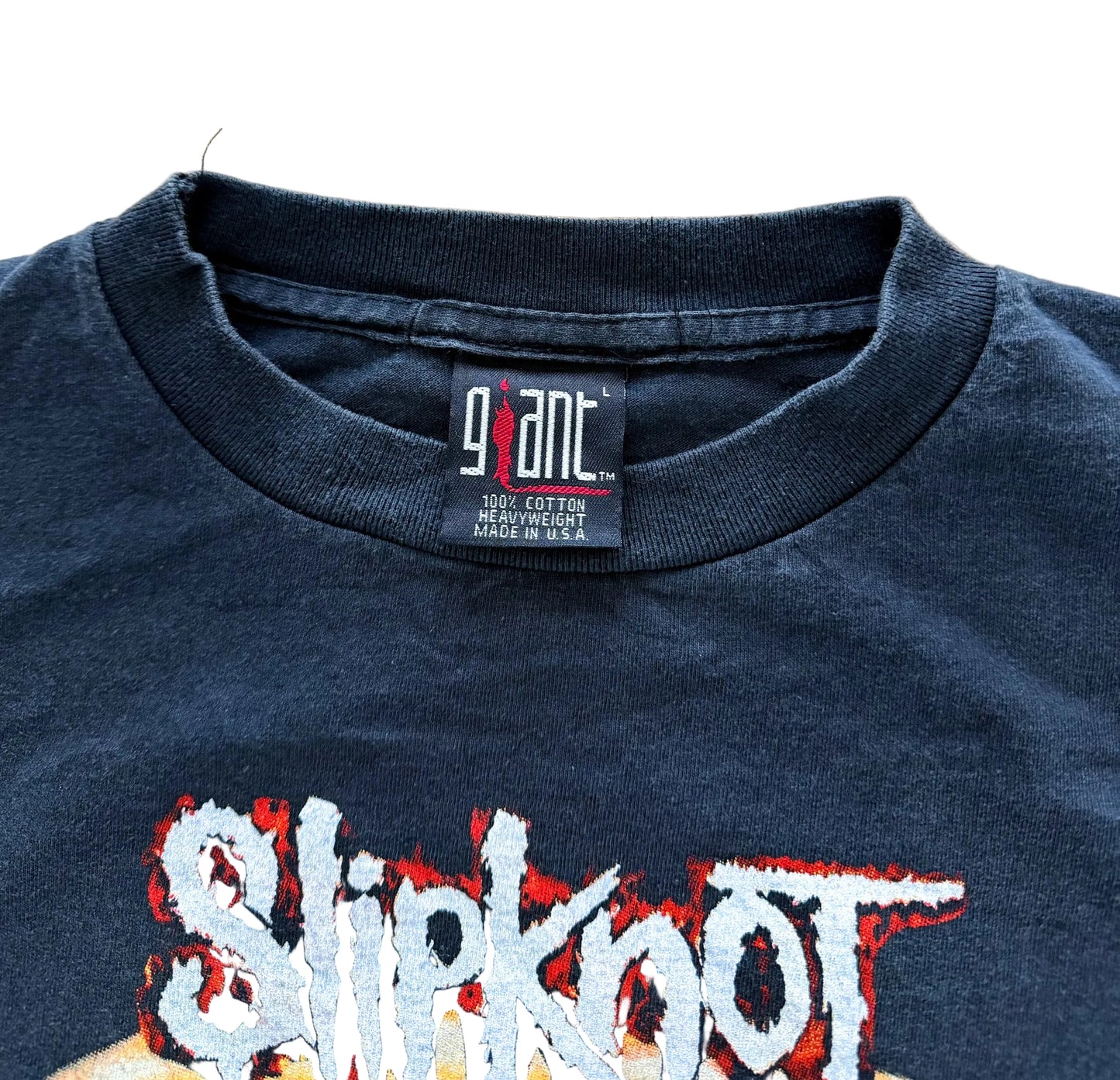 Vintage Slipknot Giant Label Single Stitch Made USA Band Artist T-shirt Rare, Size-Large