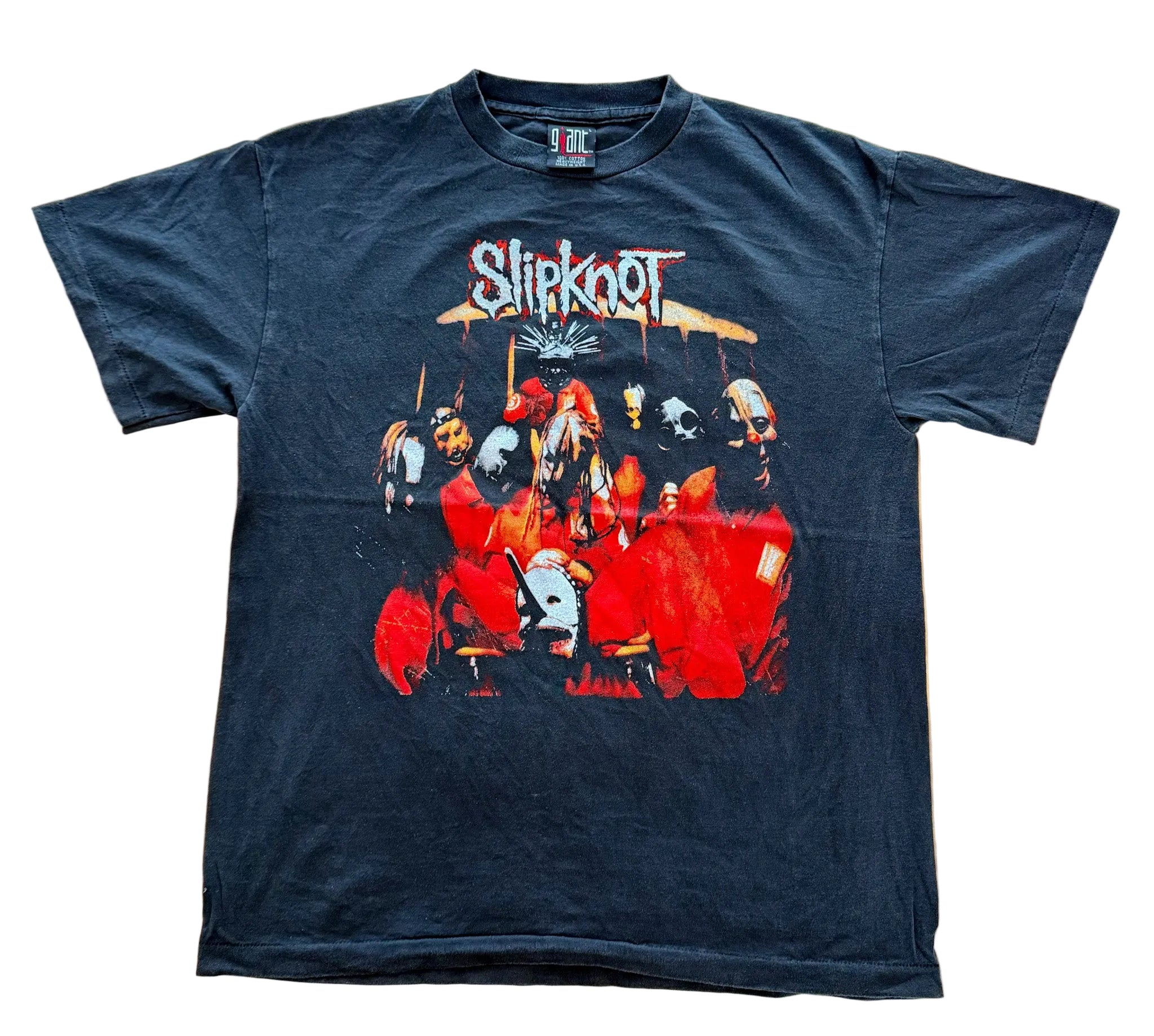 Vintage Slipknot Giant Label Single Stitch Made USA Band Artist T