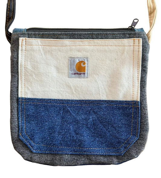Vintage Carhartt Reworked Crossbody Utility Bag Upcycled From Vintage Workwear – One Size