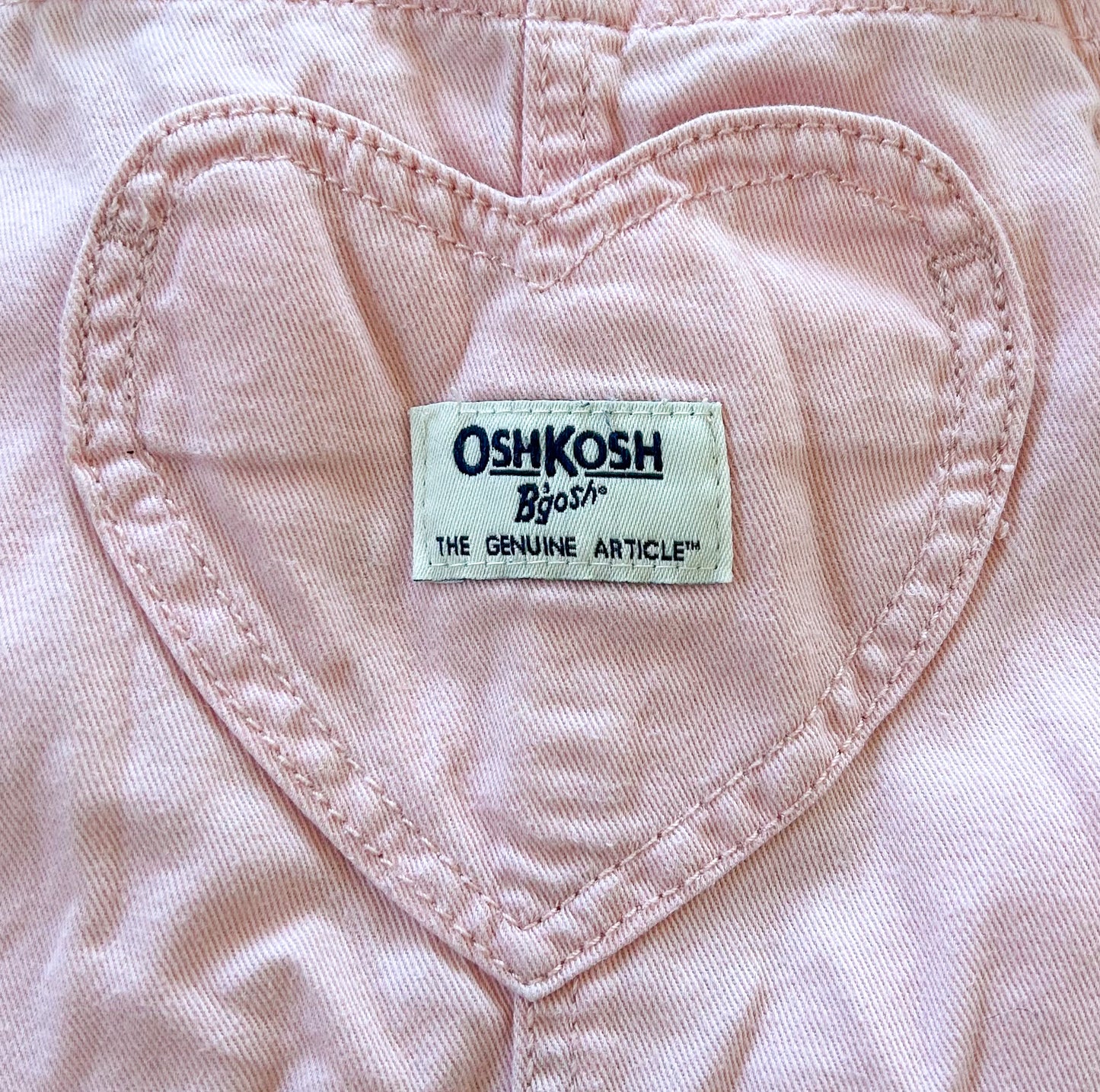 OshKosh B'Gosh Kids Pink Denim Overalls 4 Years