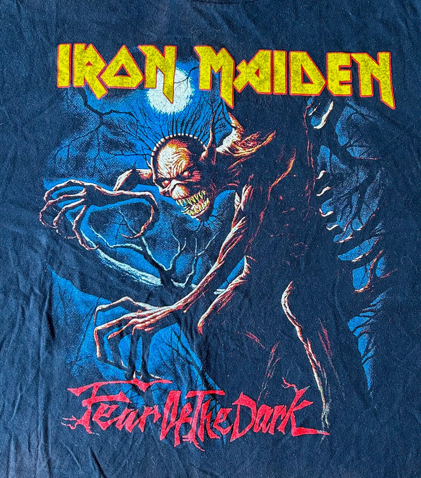 Iron Maiden Fear Of The Dark Band Artist Tee Extra Large