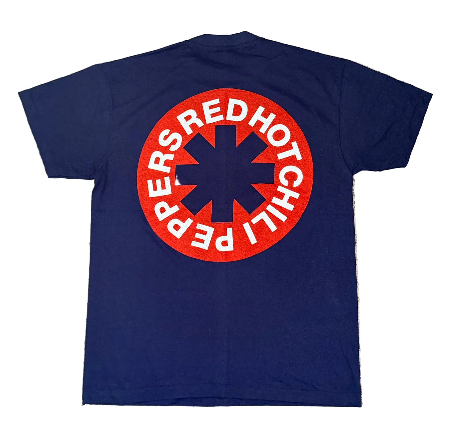 Vintage Red Hot Chili Peppers Blood Sugar Sex Magik Single Stitch Blue and Red Graphic T-Shirt Band Tee XL