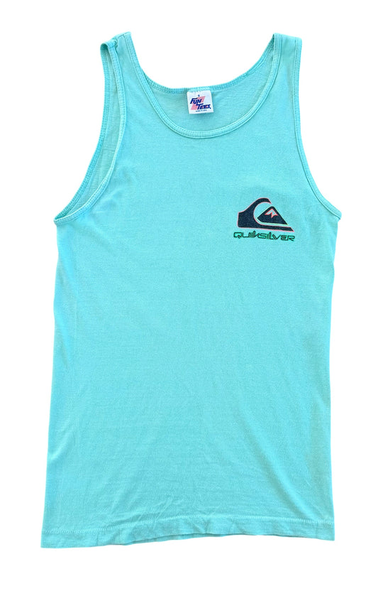 Vintage 1990s Quiksilver Logo Made In USA Singlet|Tank Top, Small