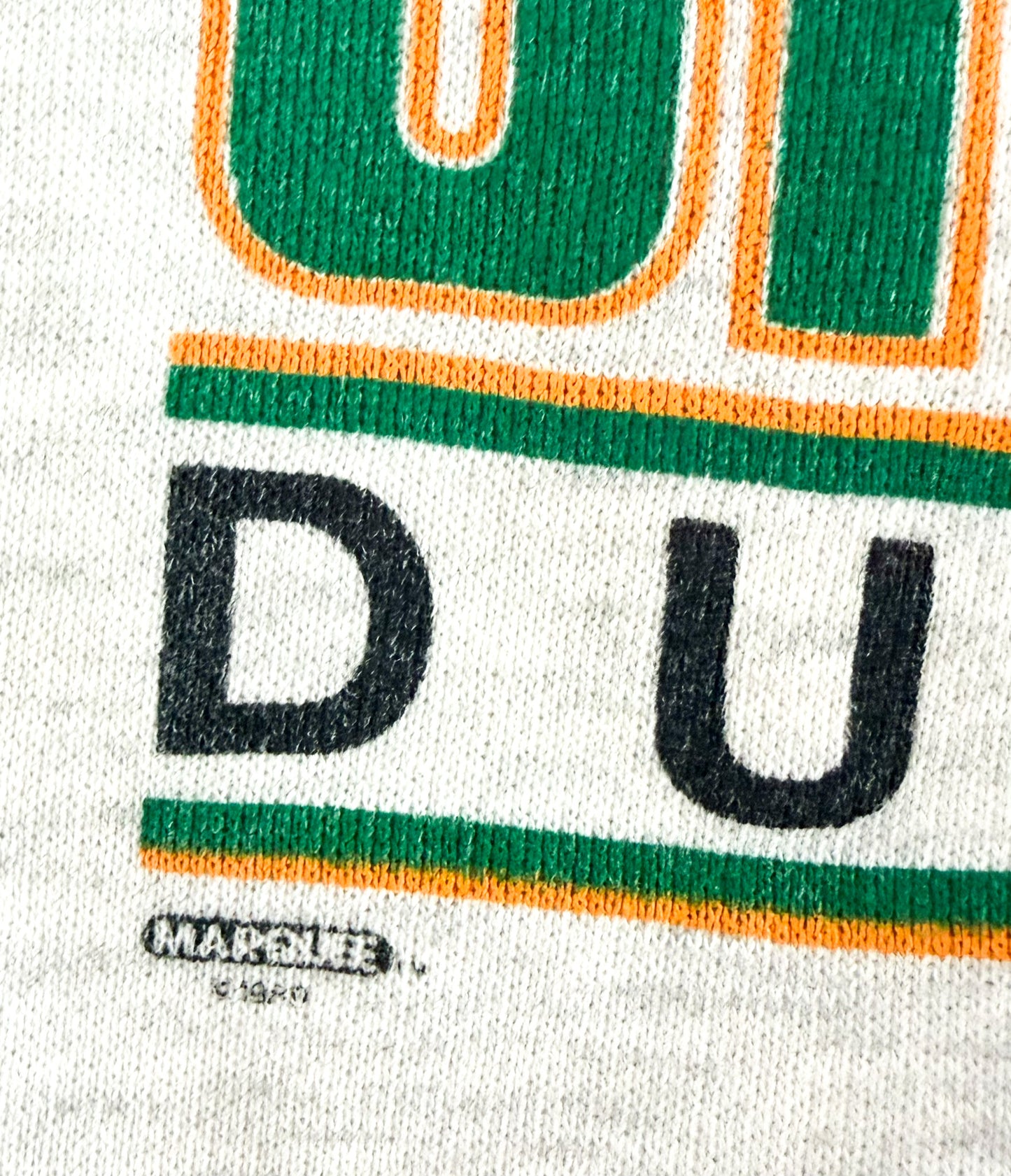 Vintage 1989  Kids University of Oregon Ducks NCAA College Sweatshirts Rare 8-10 years