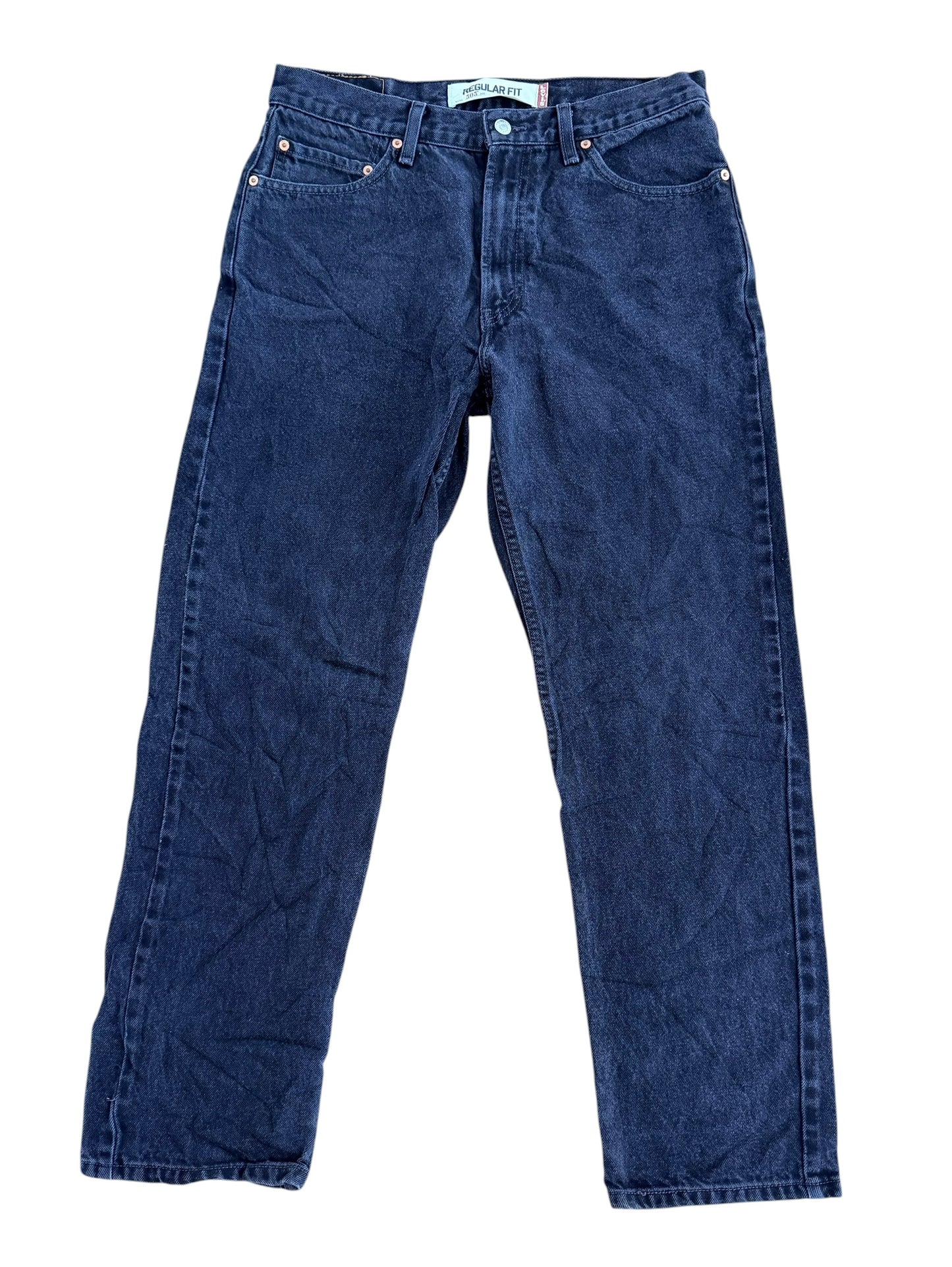 Levi's 505 Black Denim Jeans, W34 L32