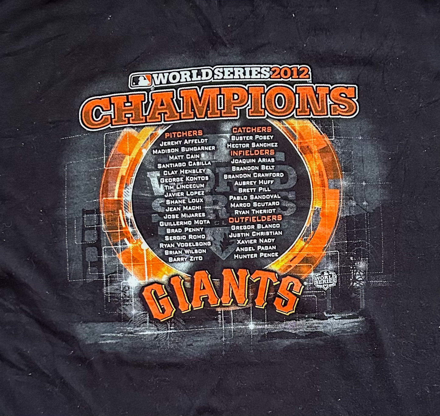 Kids 2012 World Series San Francisco Giants Baseball T-shirt 12-14 Years