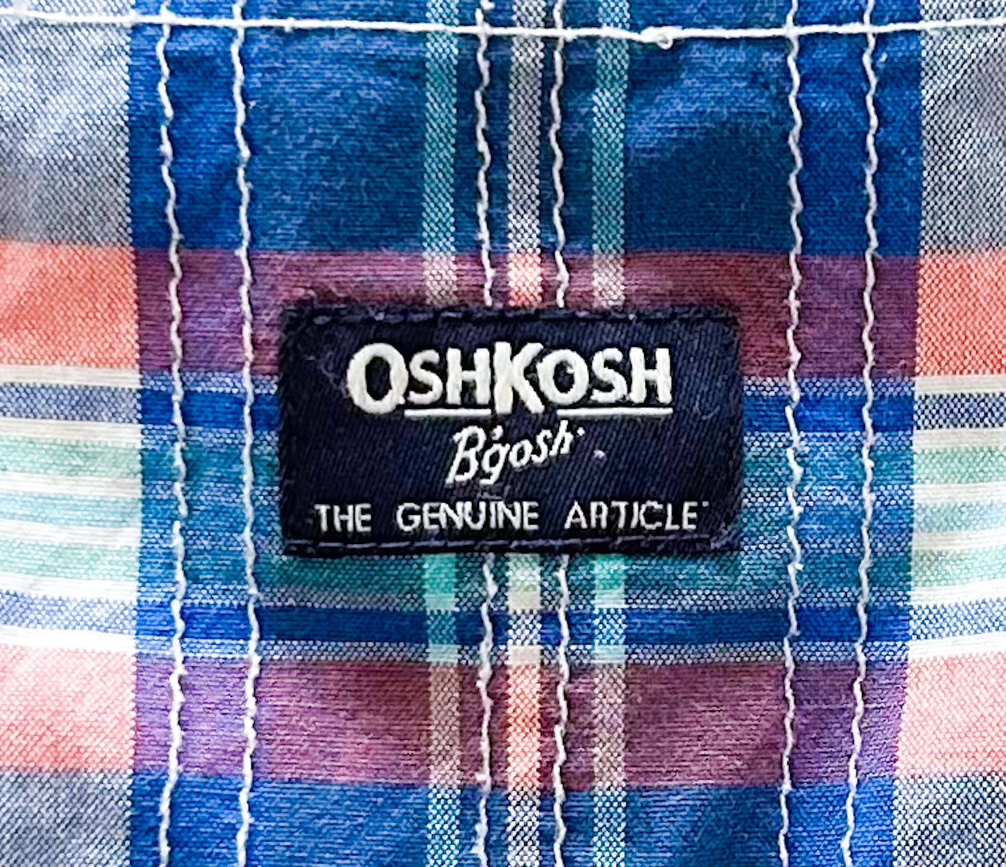 OshKosh B'Gosh Kids Plaid Overalls 12 Months