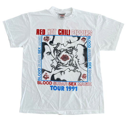 Red Hot Chili Peppers Blood Sugar Sex Magik Graphic T-Shirt, Large
