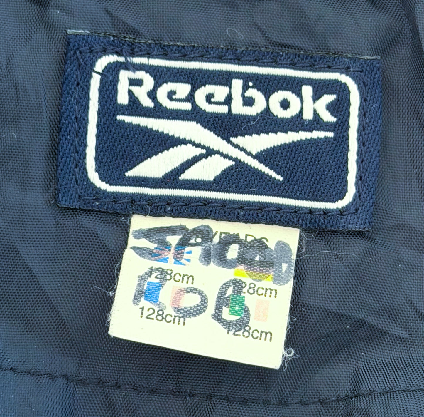 Vintage Kids Reebok Hooded Quarter Zip Windbreaker Jacket, 7–8 Years