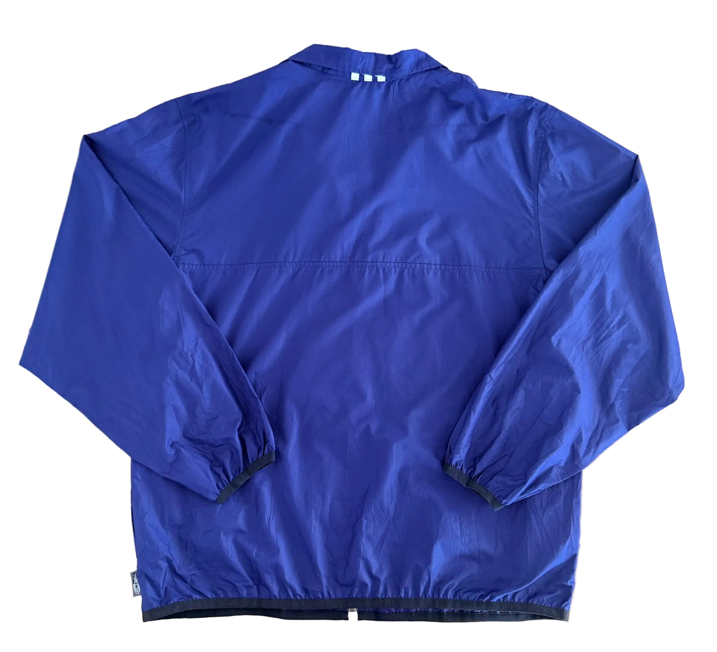 Vintage 2000s Adidas Full Zip Blue Y2K Sportswear Windbreaker Jacket Large