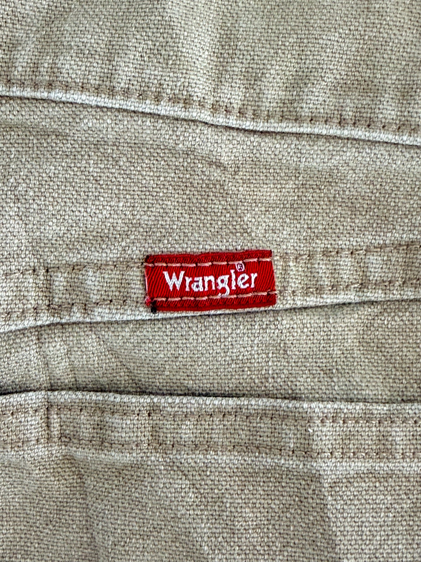 Wrangler Carpenter Beige Work Pants, 30W 30L