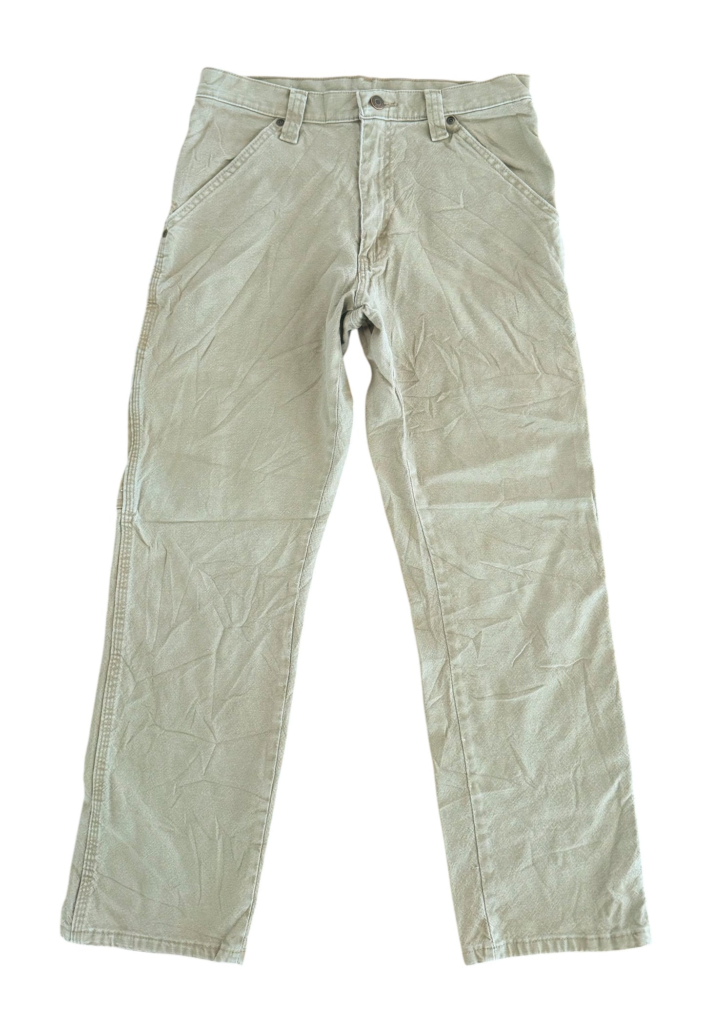 Wrangler Carpenter Beige Work Pants, 30W 30L