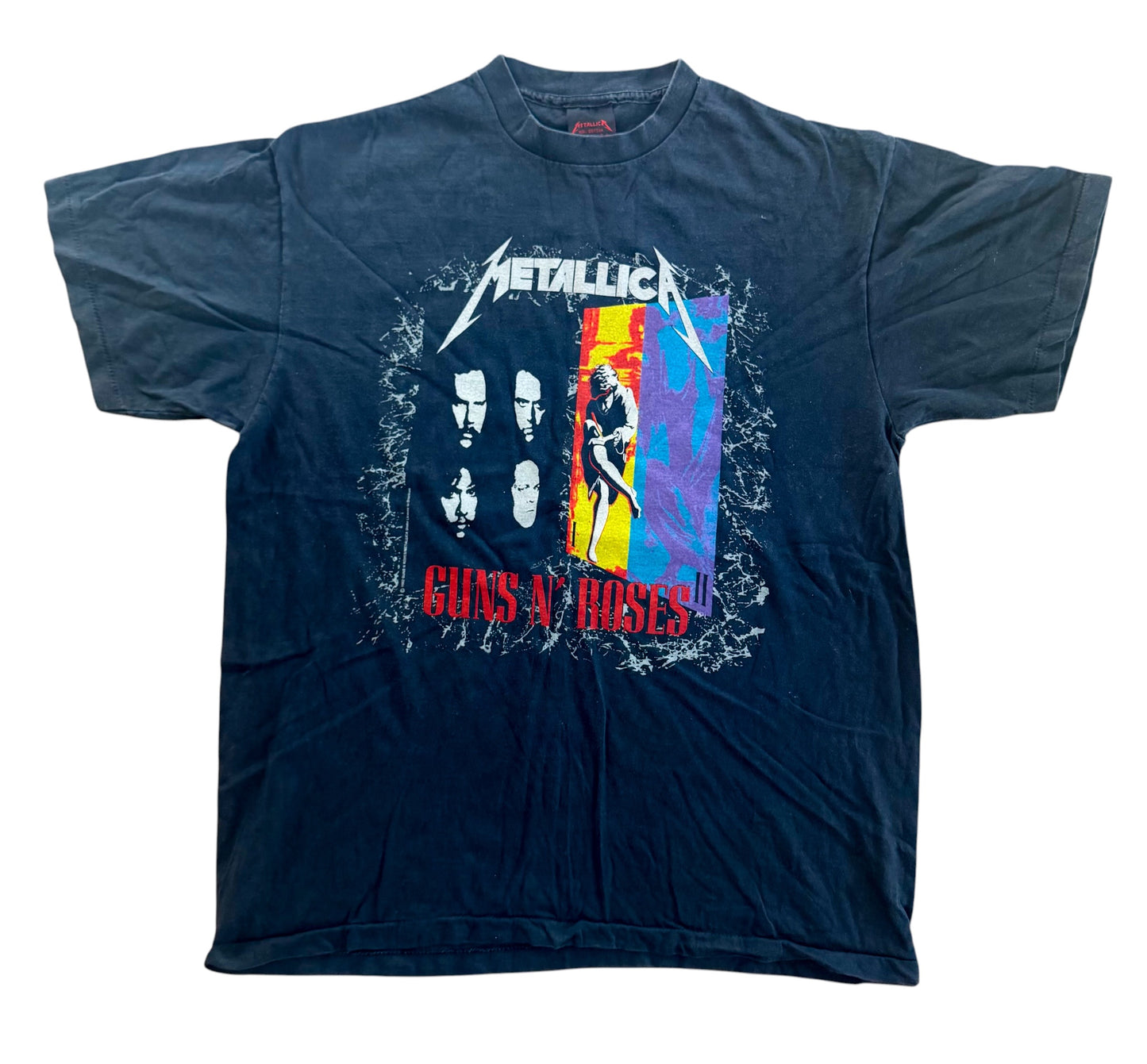 Metallica Guns N' Roses, Brockum Licensed, USA Made, Tour T-Shirt, XL