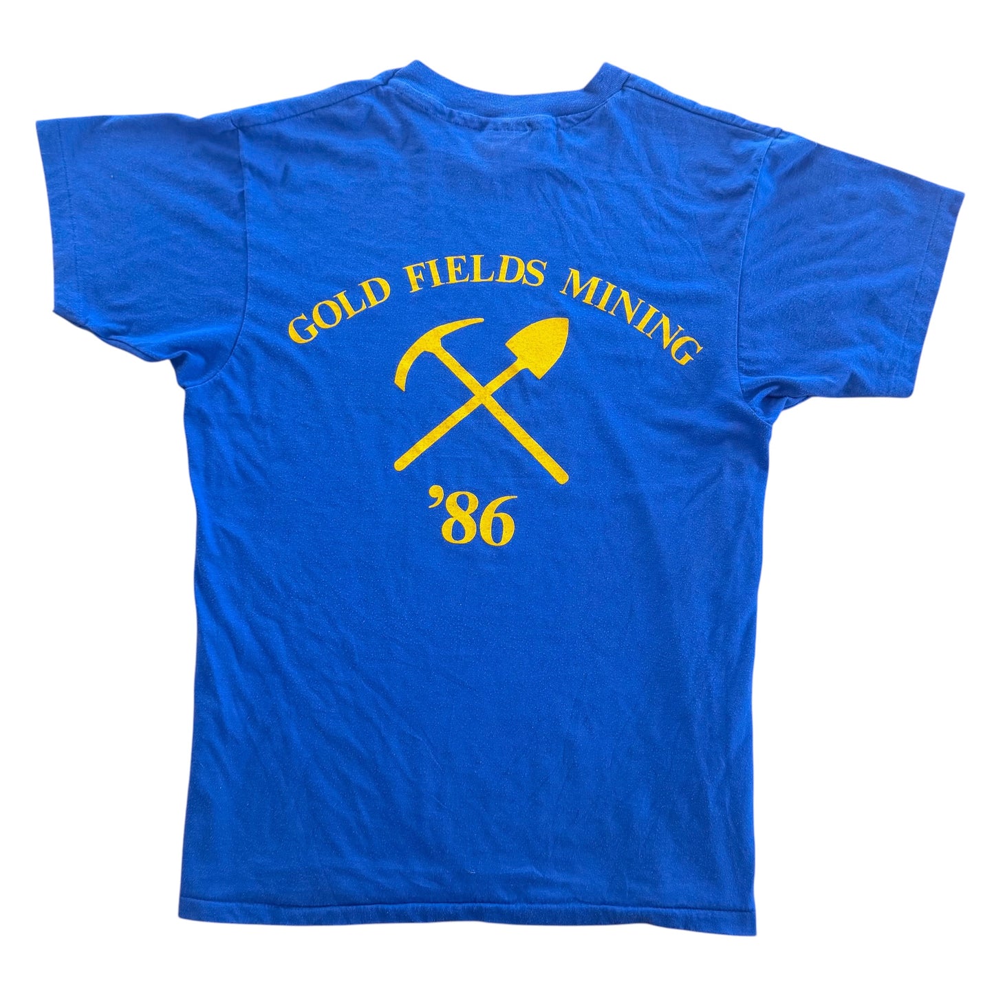 Vintage 1986 24K Au Gold Fields Mining Made In USA T-Shirt, Large
