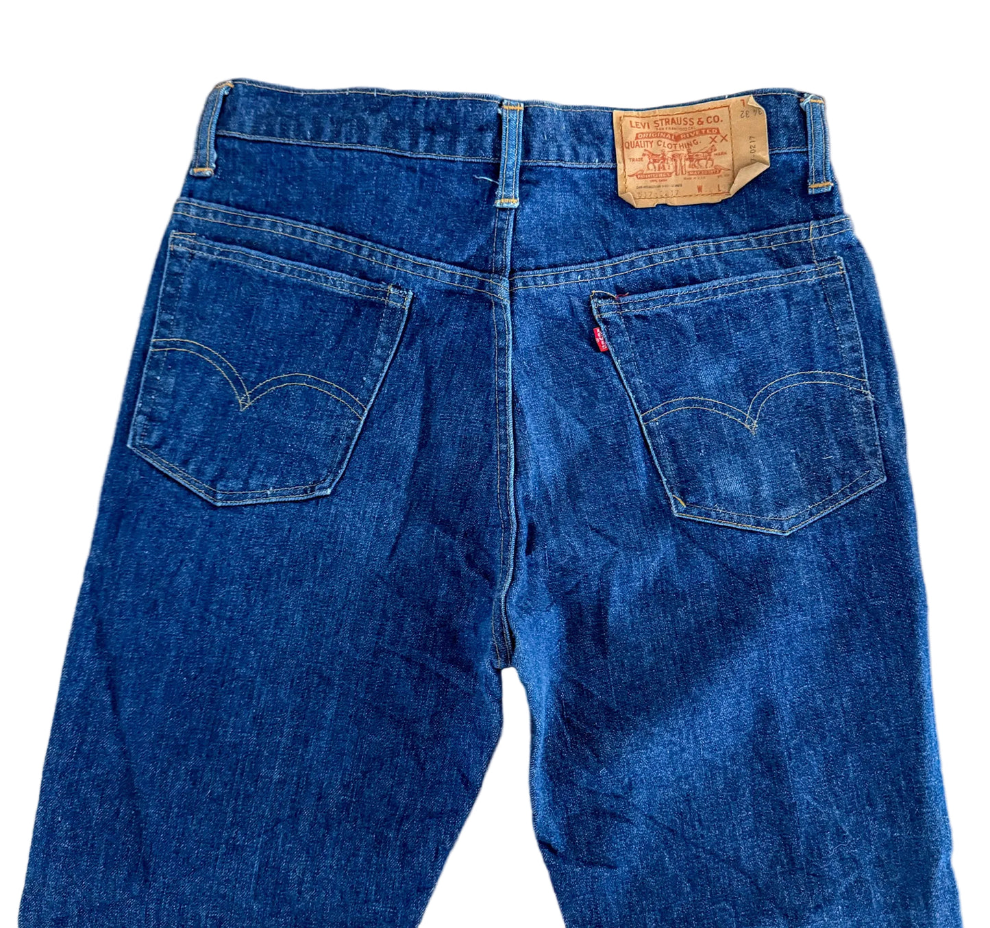 Vintage 1976 Original Levis 517 USA Made Bootcut 15 Stud Code Denim Pants W34 L32