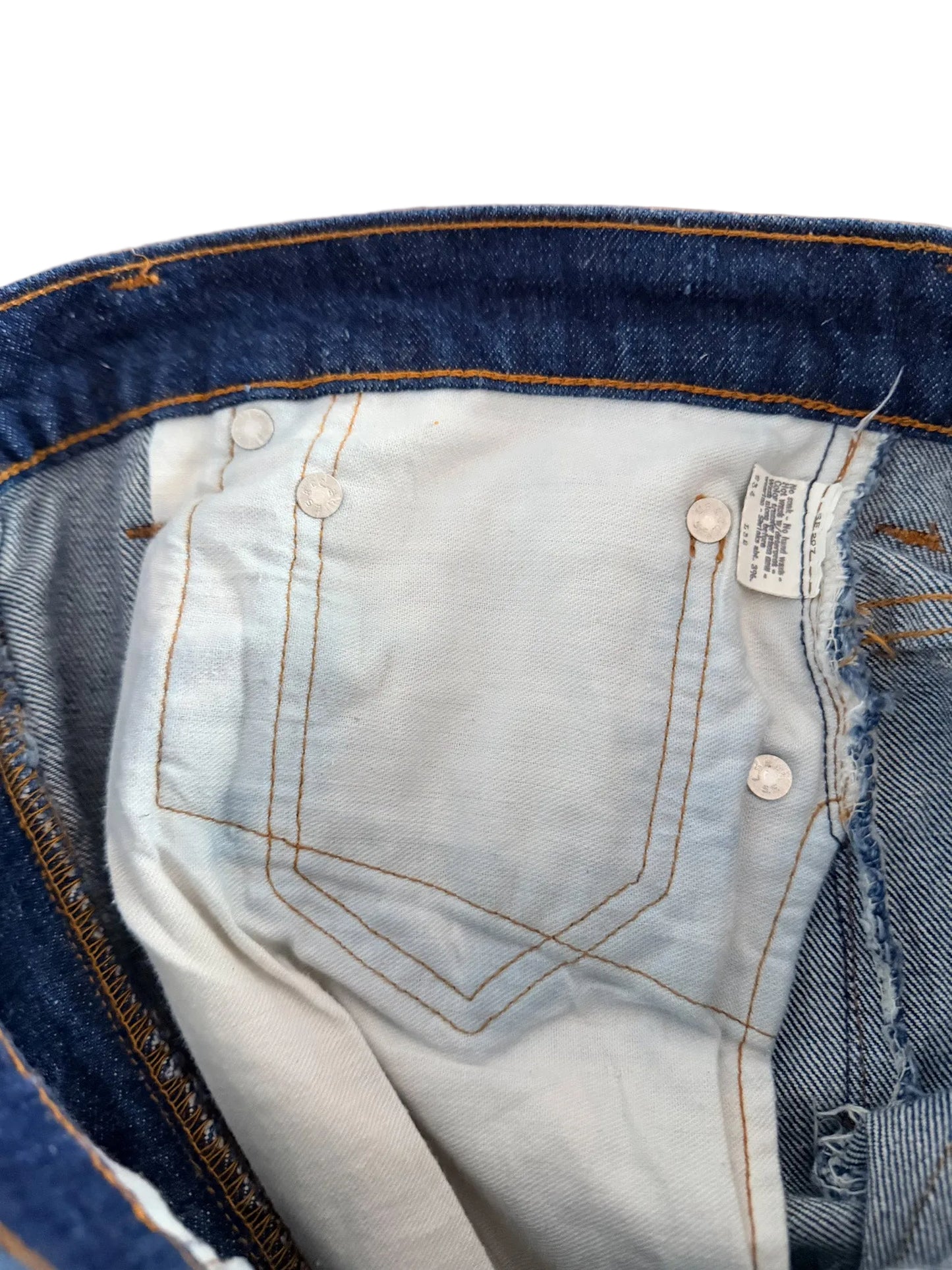 Vintage 1976 Original Levis 517 USA Made Bootcut 15 Stud Code Denim Pants W34 L32