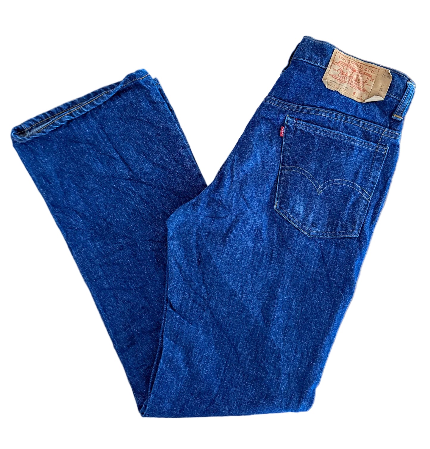 Vintage 1976 Original Levis 517 USA Made Bootcut 15 Stud Code Denim Pants W34 L32