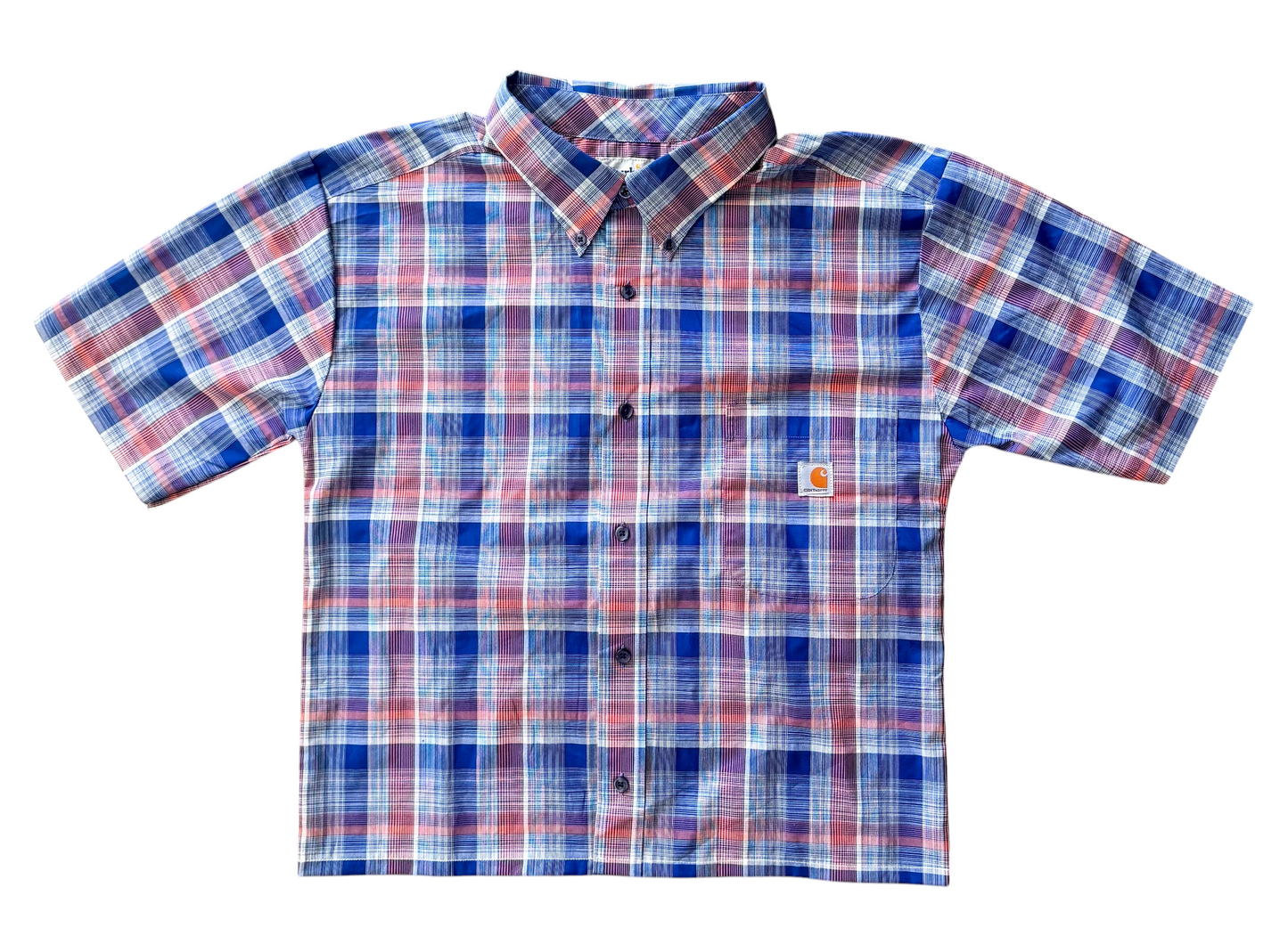 Carhartt Reworked Plaid Box Fit Shirt, Medium