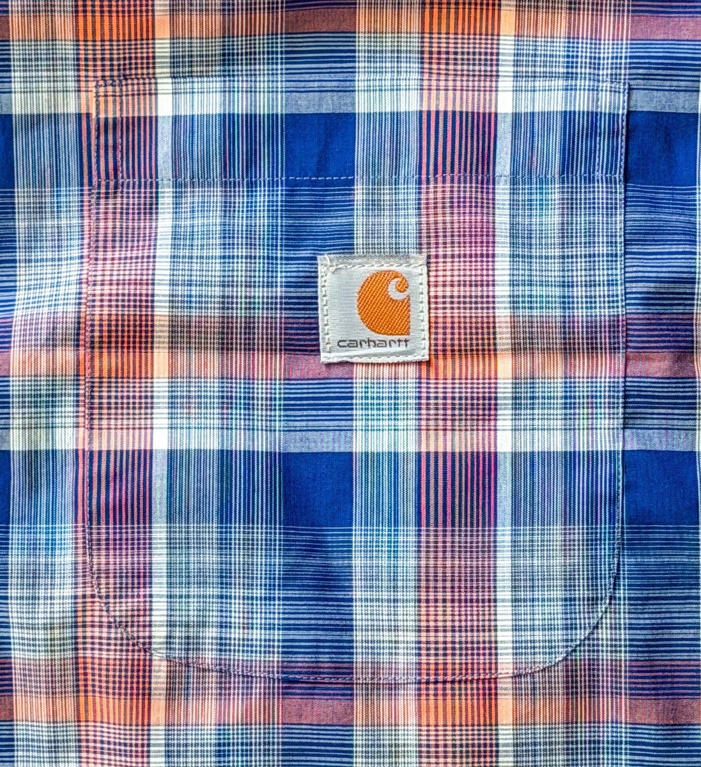 Carhartt Reworked Plaid Box Fit Shirt, Medium