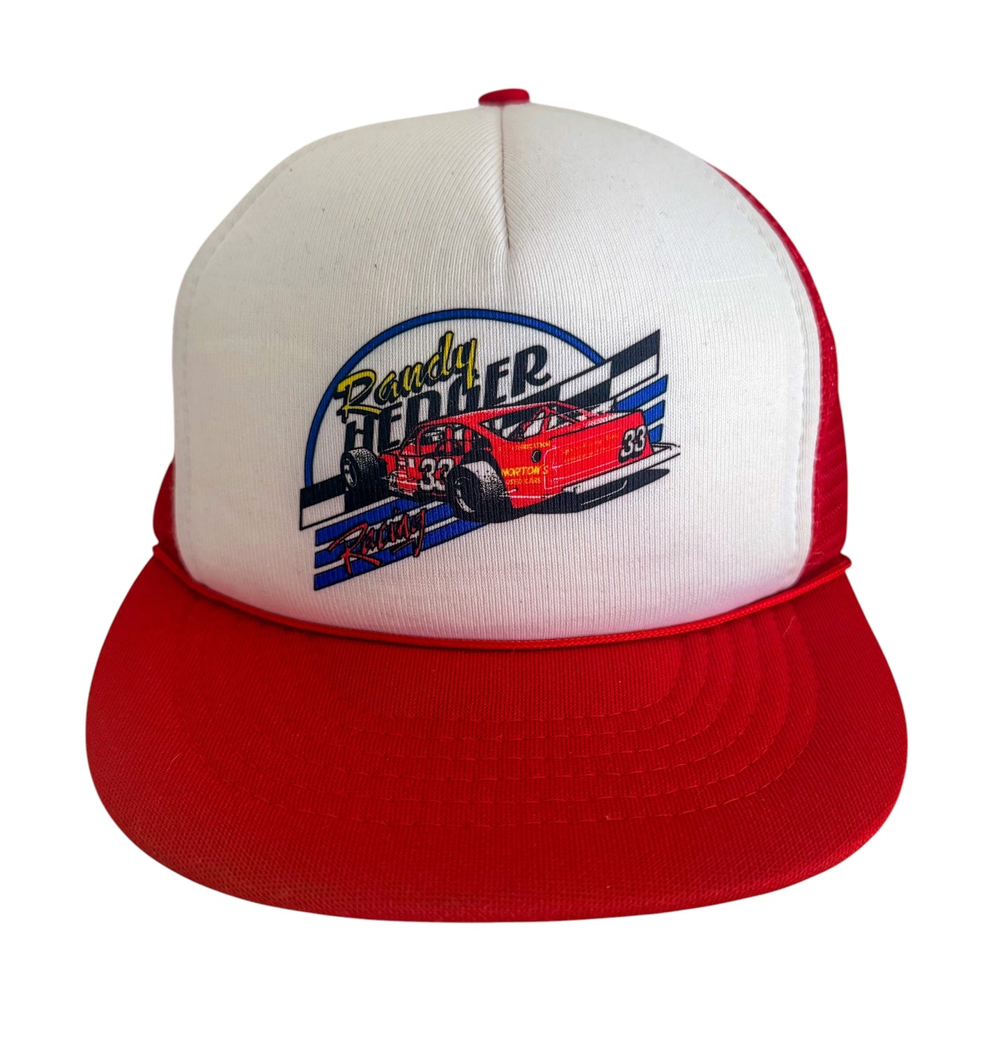 Vintage Randy Hedger Racing Mesh Trucker Cap