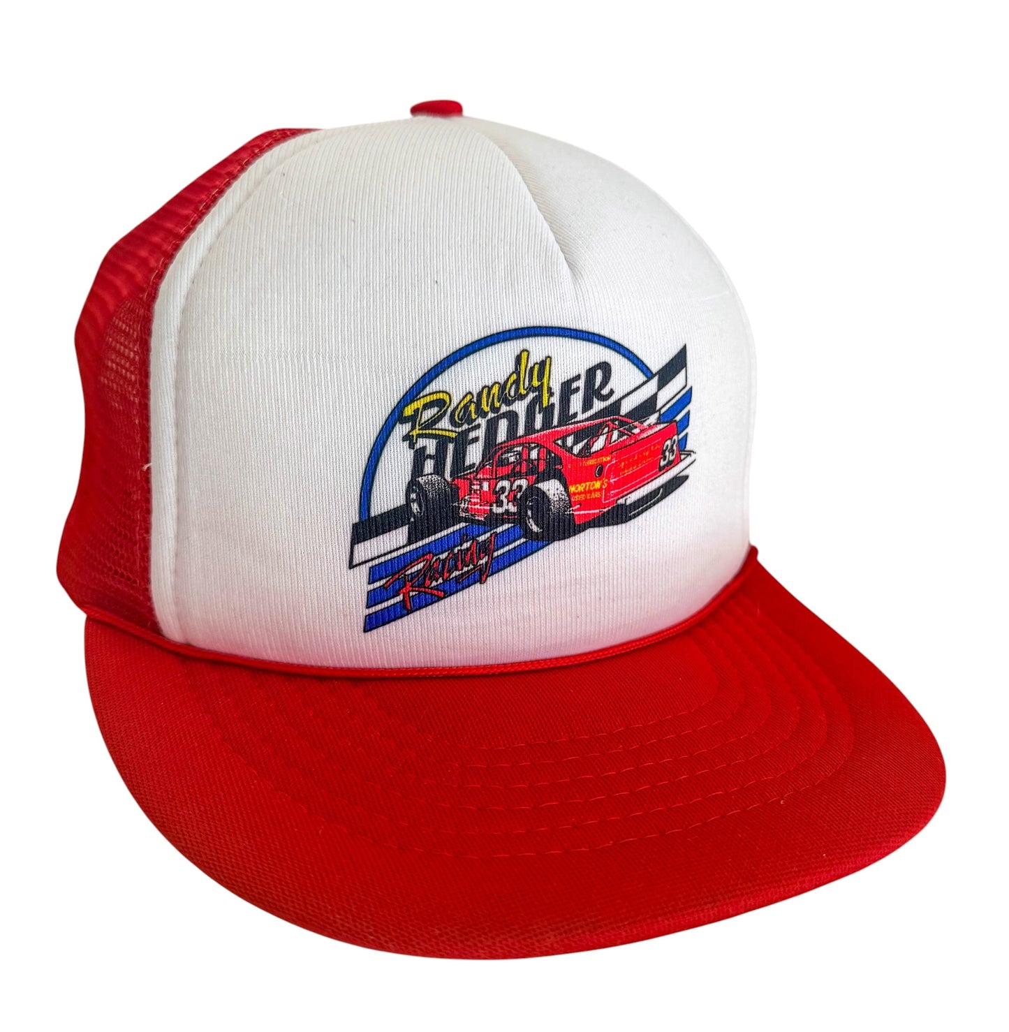 Vintage Randy Hedger Racing Mesh Trucker Cap