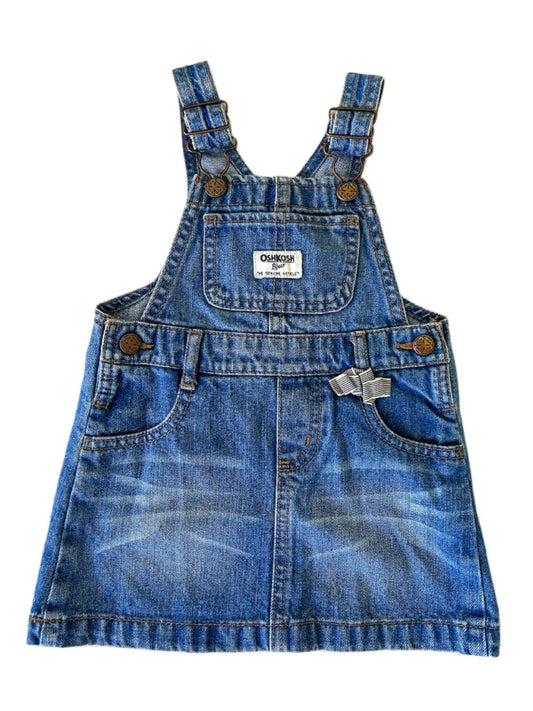 OshKosh B'Gosh Kids Denim Pinafore Overalls 24 Months