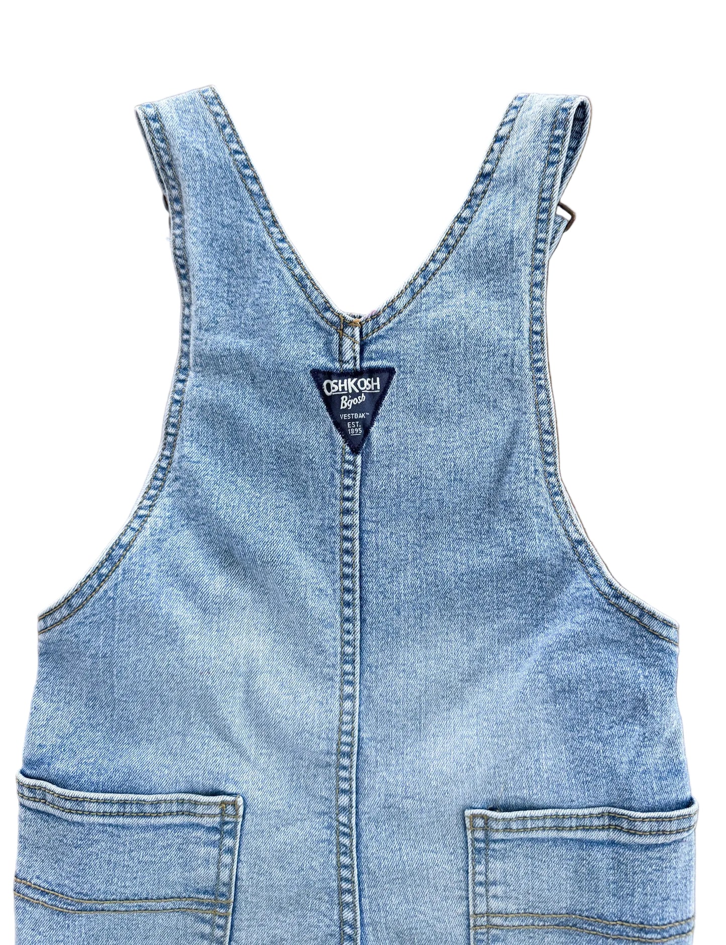 Vintage Kids OshKosh B'Gosh Vestbak Denim Overalls Size 3 Years