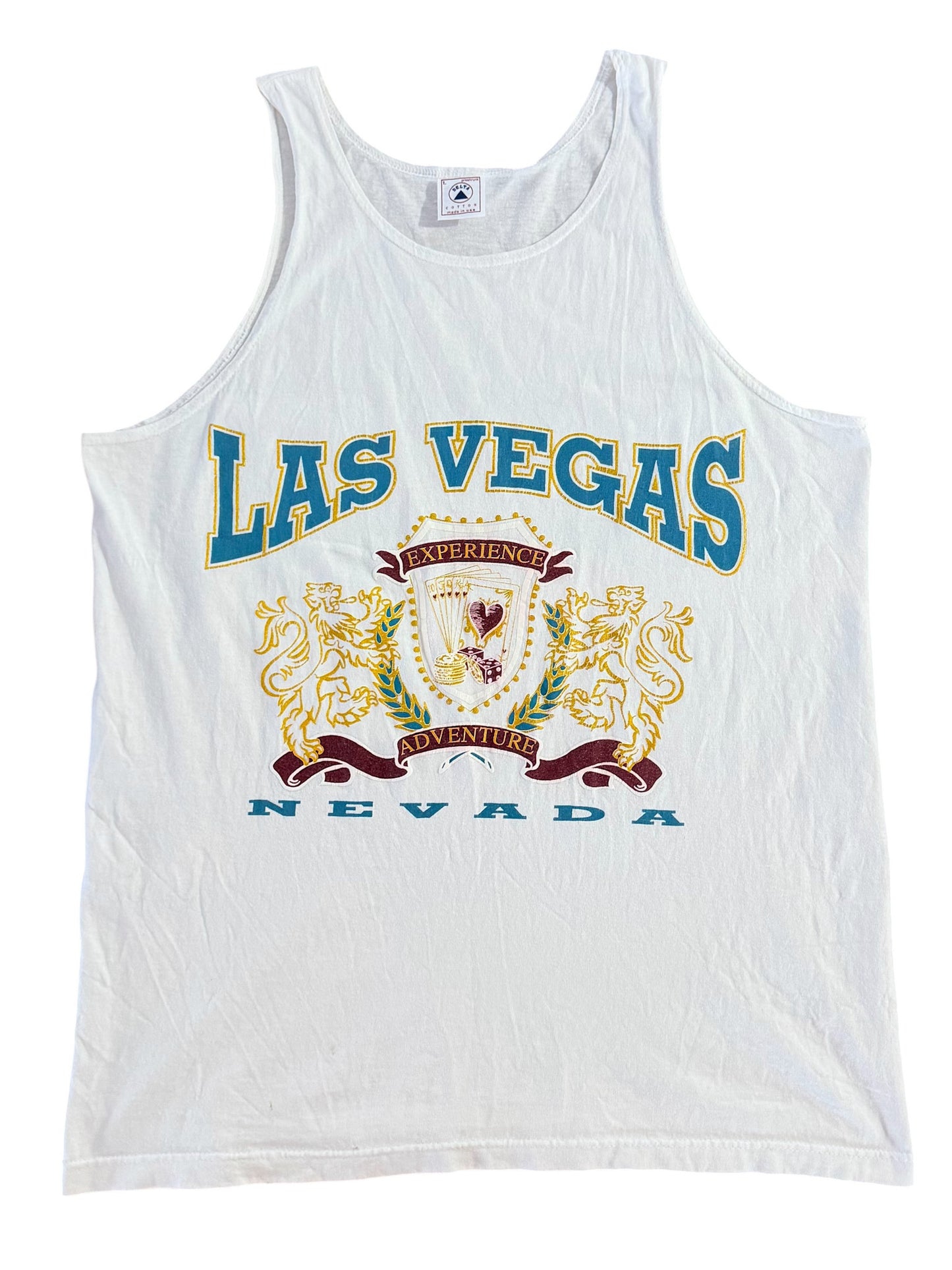 Las Vegas 90s Nevada Made In USA Graphic Tank Top Large
