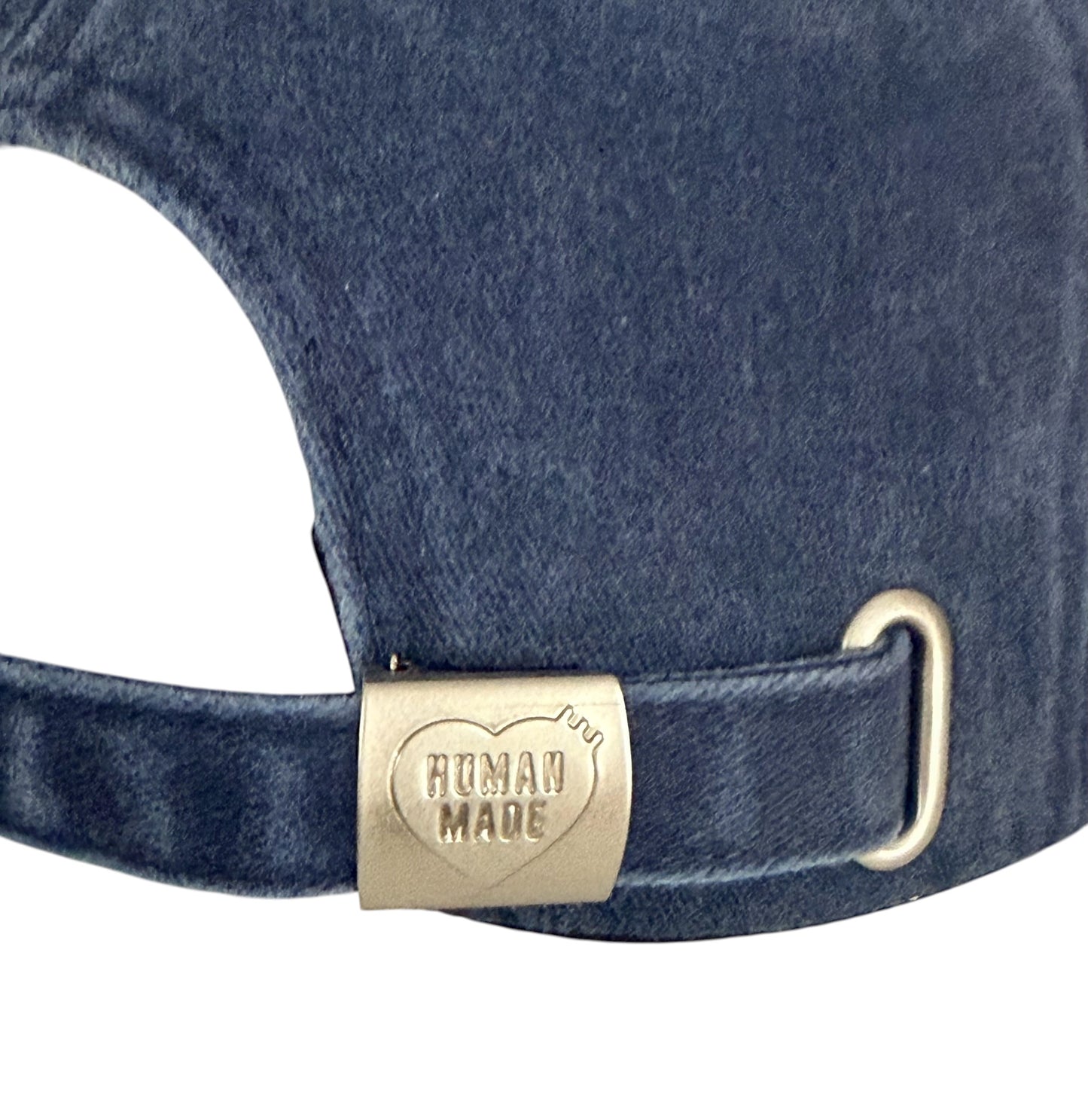 Human Made Heart Logo Cap Washed Blue Adjustable Strap Hat