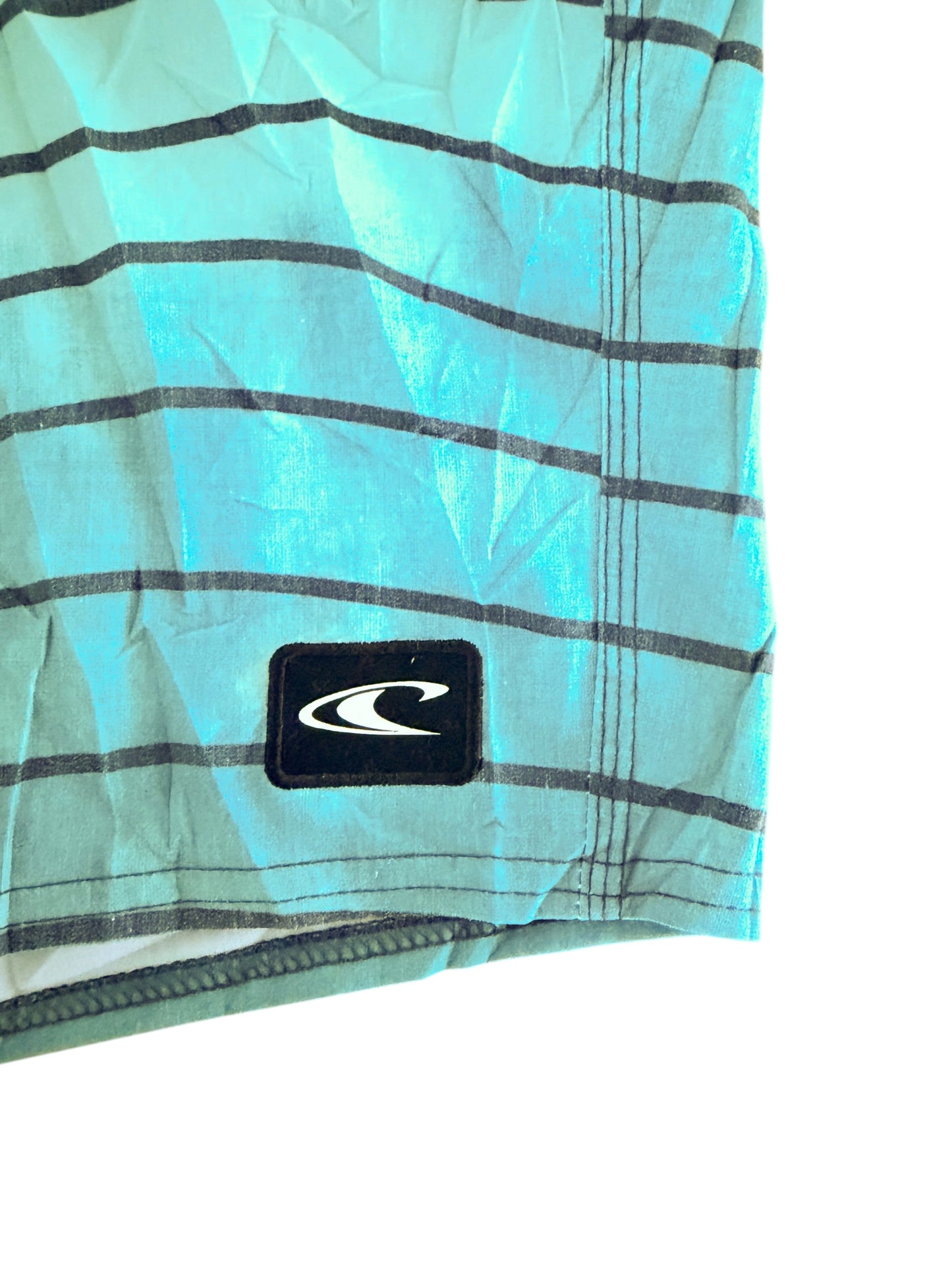 Vintage 2000s O'Neil Green Stripe Surf Boardshorts XL