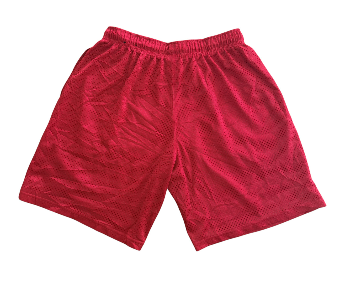Vintage 2000s Russell Athletic Embroidered Logo Red Mesh Shorts Large