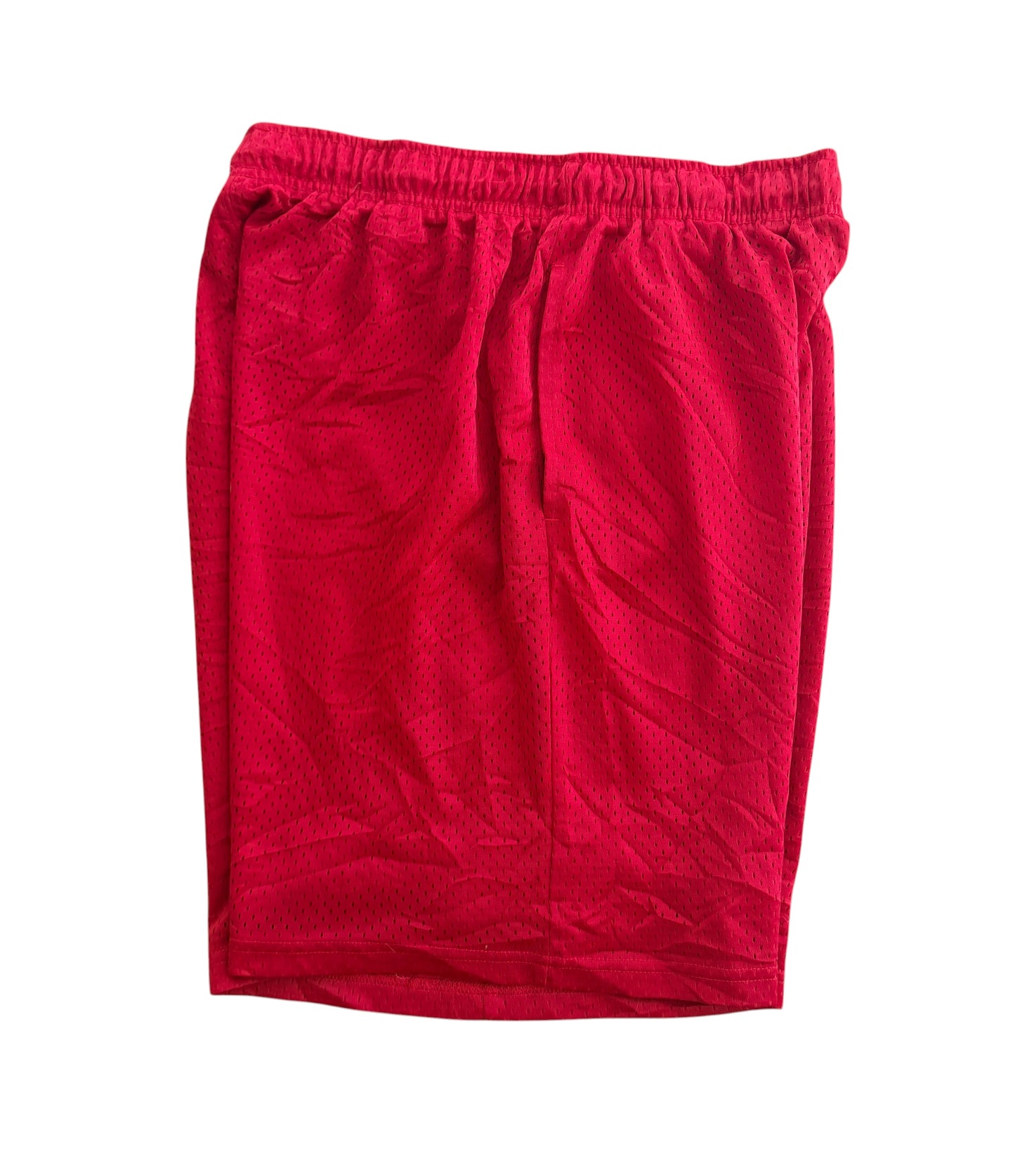 Vintage 2000s Russell Athletic Embroidered Logo Red Mesh Shorts Large